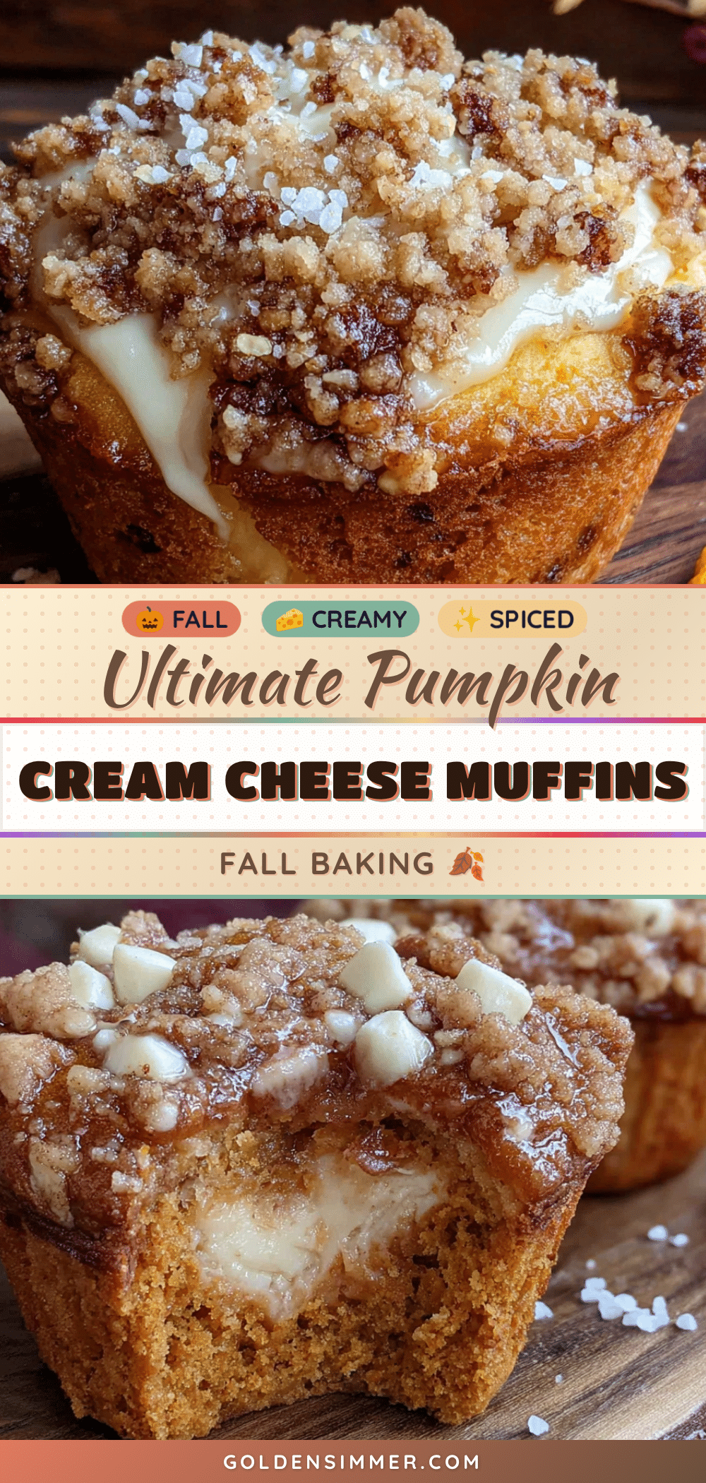 pumpkin cream cheese muffins recipe