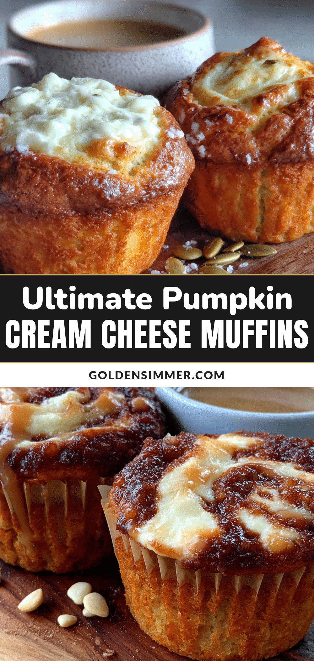 pumpkin cream cheese swirl muffins recipe