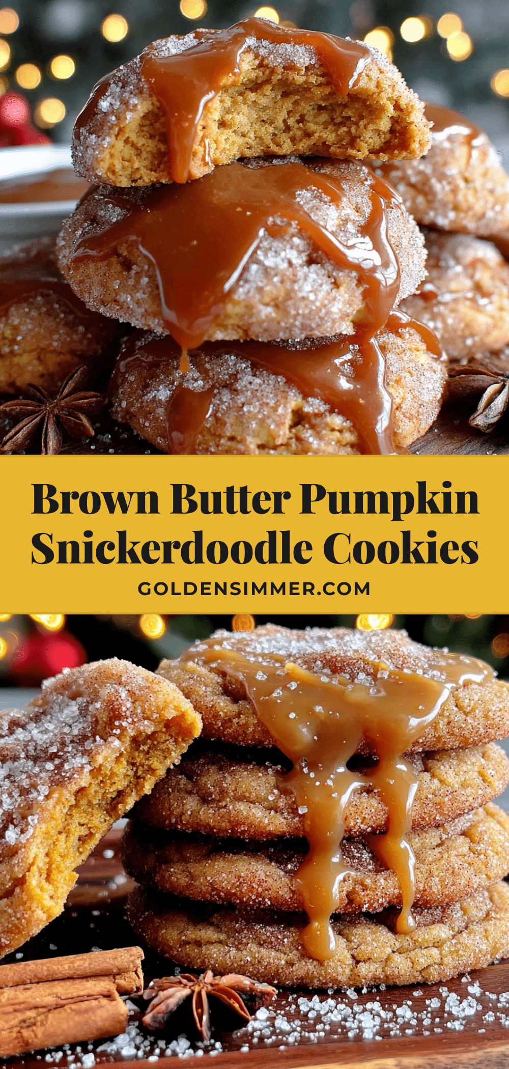 pumpkin snickerdoodle cookies with brown butter icing recipe