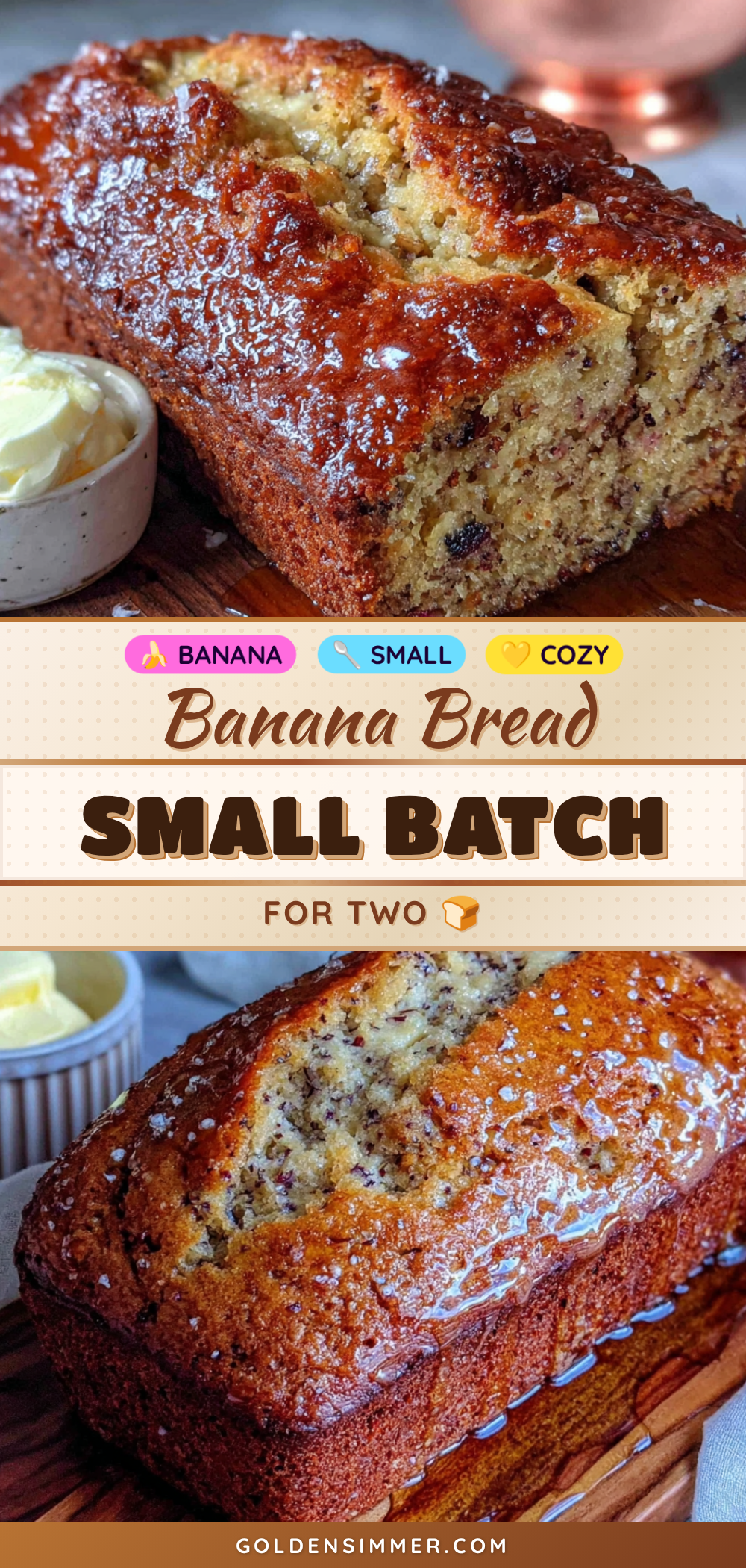 small-batch banana bread for two recipe