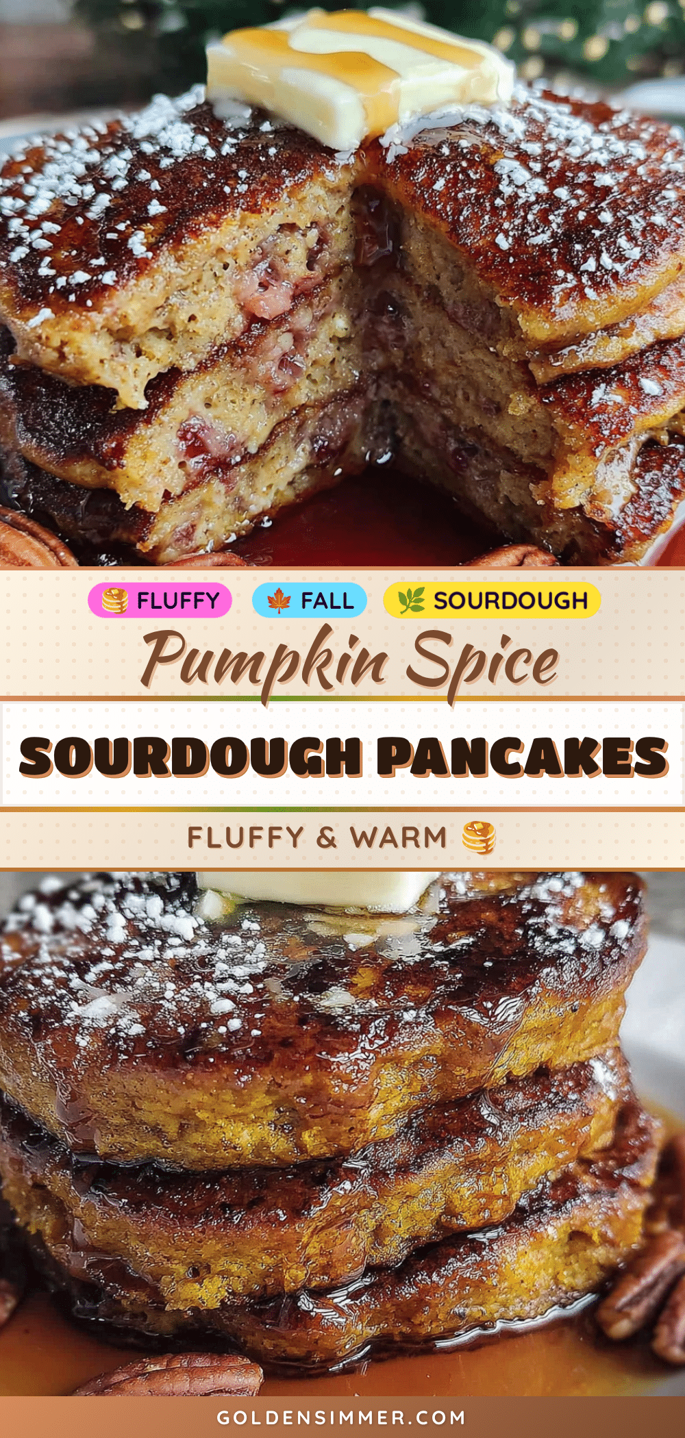 sourdough discard pumpkin pancakes recipe