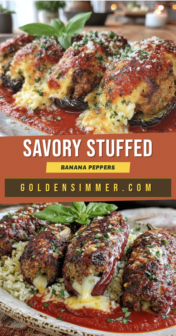 stuffed banana peppers with Italian sausage and rice recipe