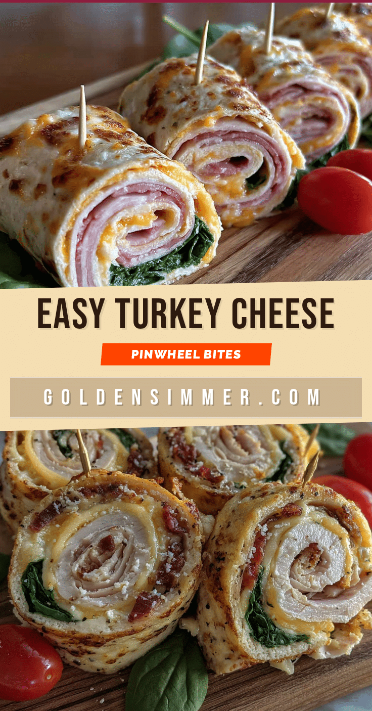 turkey and cheese pinwheels recipe