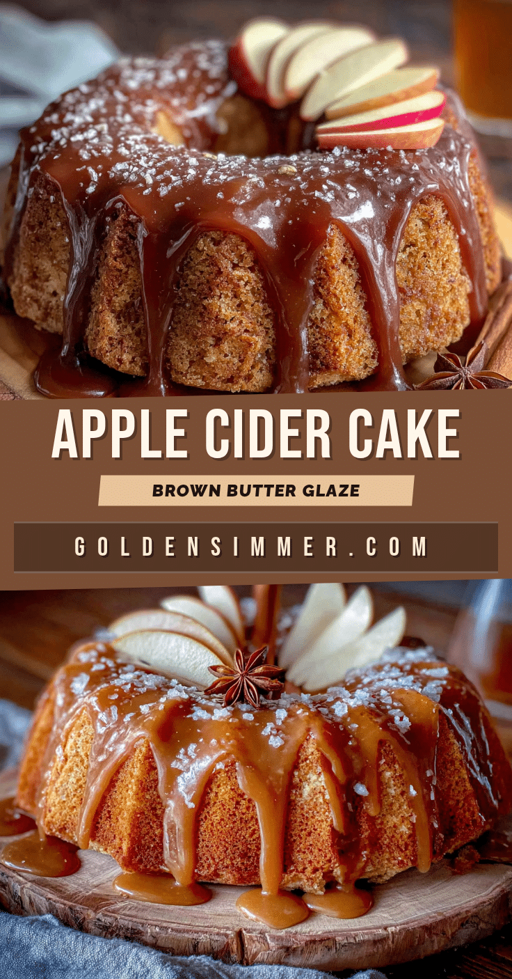 apple cider cake with brown butter glaze recipe