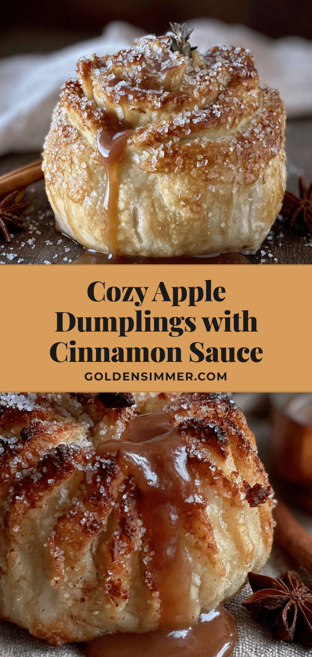 apple dumplings with cinnamon sauce recipe