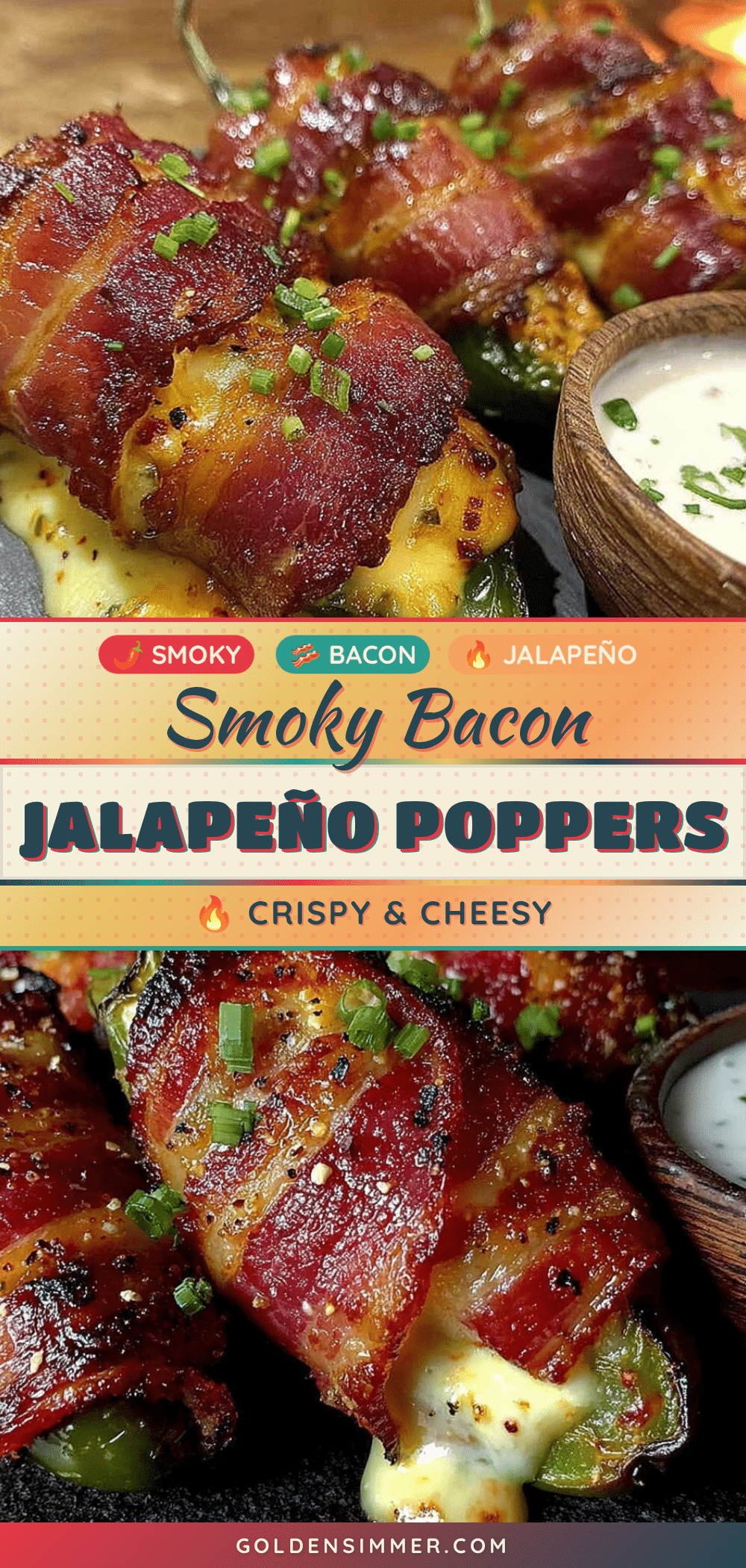 Bacon-wrapped jalapeño poppers recipe