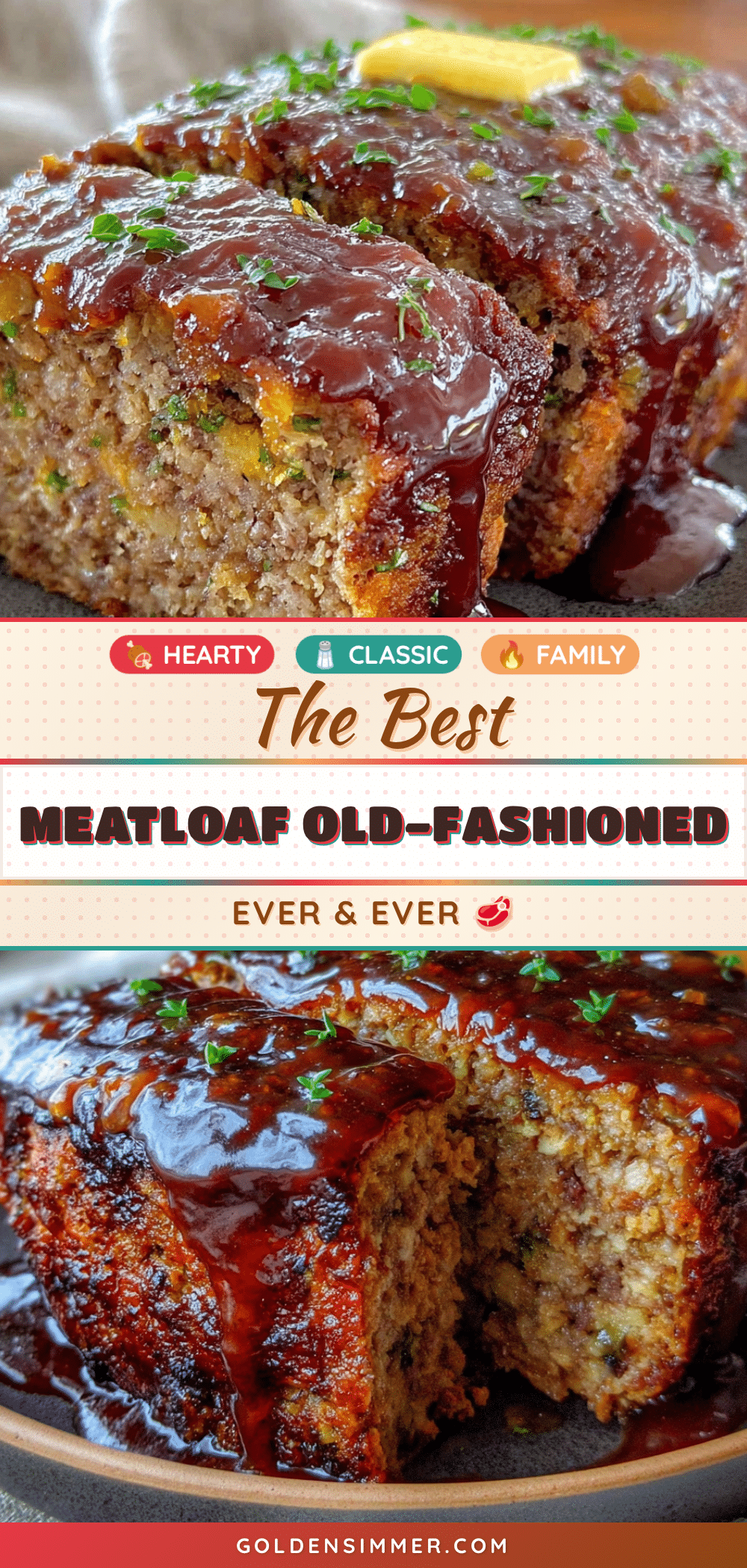 best old-fashioned meatloaf with brown sugar glaze recipe