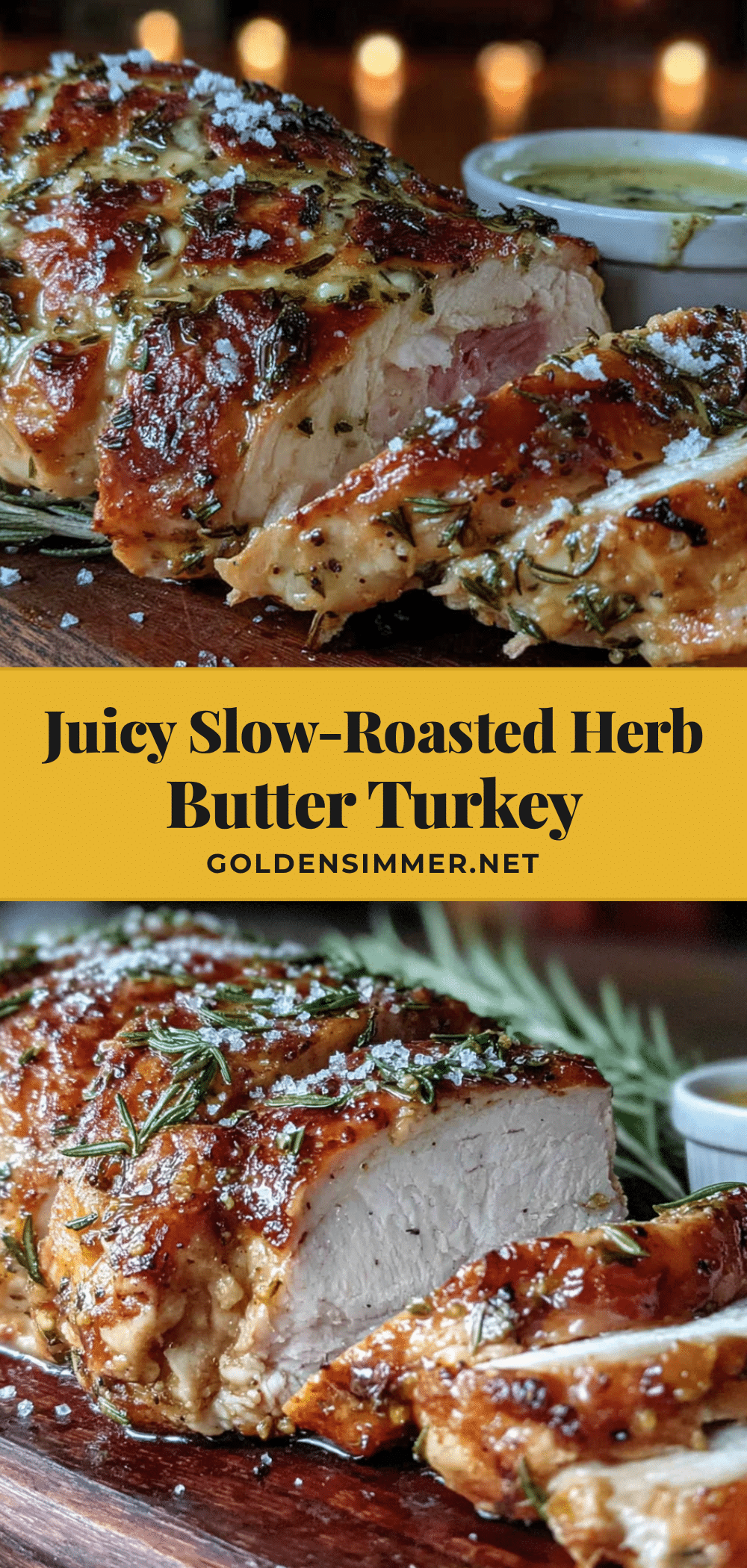 best slow-roasted herb butter turkey breast recipe