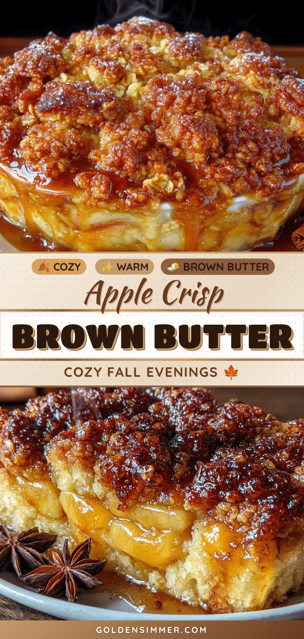 brown butter apple crisp recipe