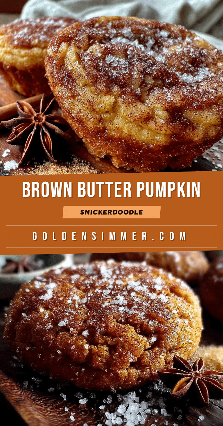 brown butter pumpkin snickerdoodle cookies recipe