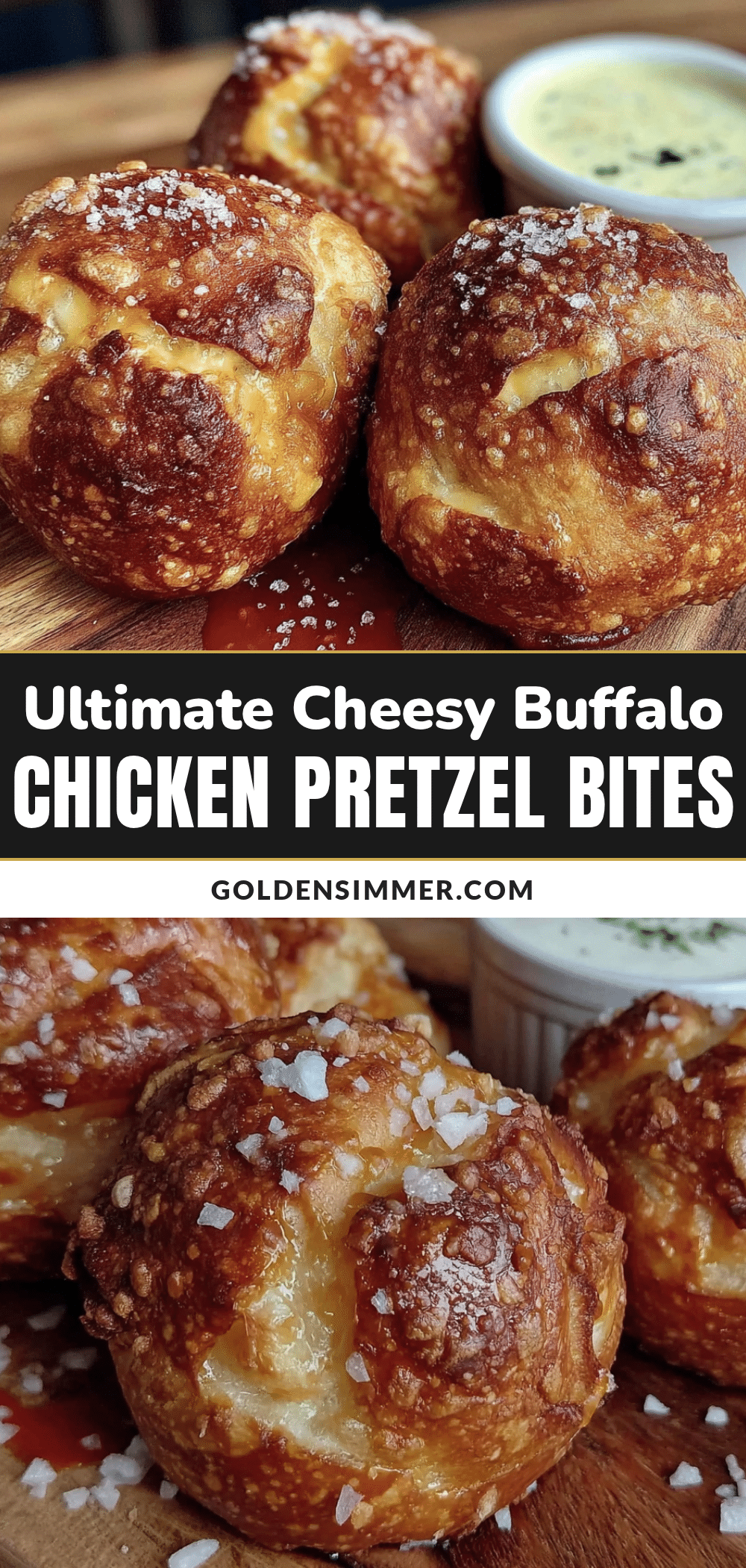 buffalo chicken stuffed pretzel bites recipe