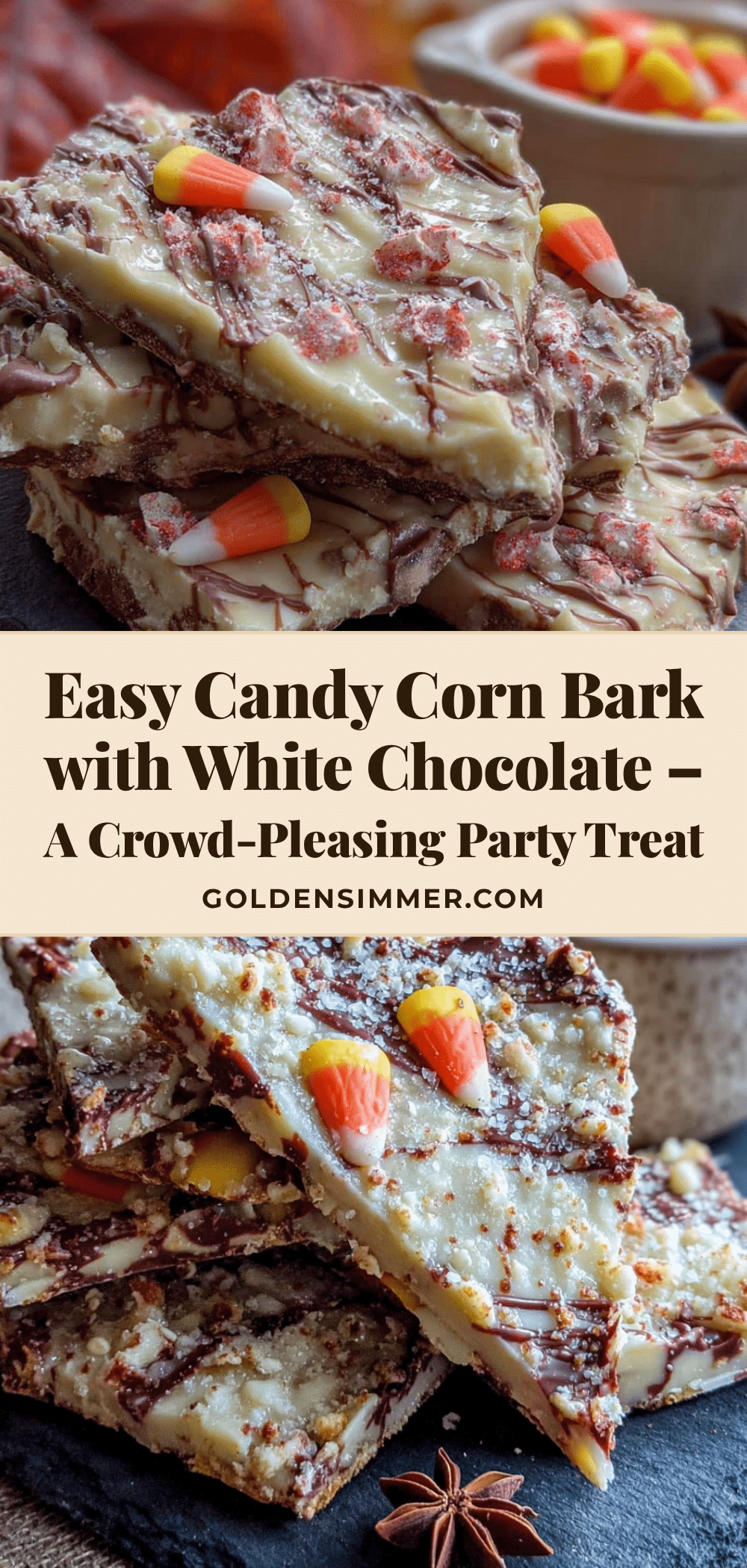 candy corn bark recipe
