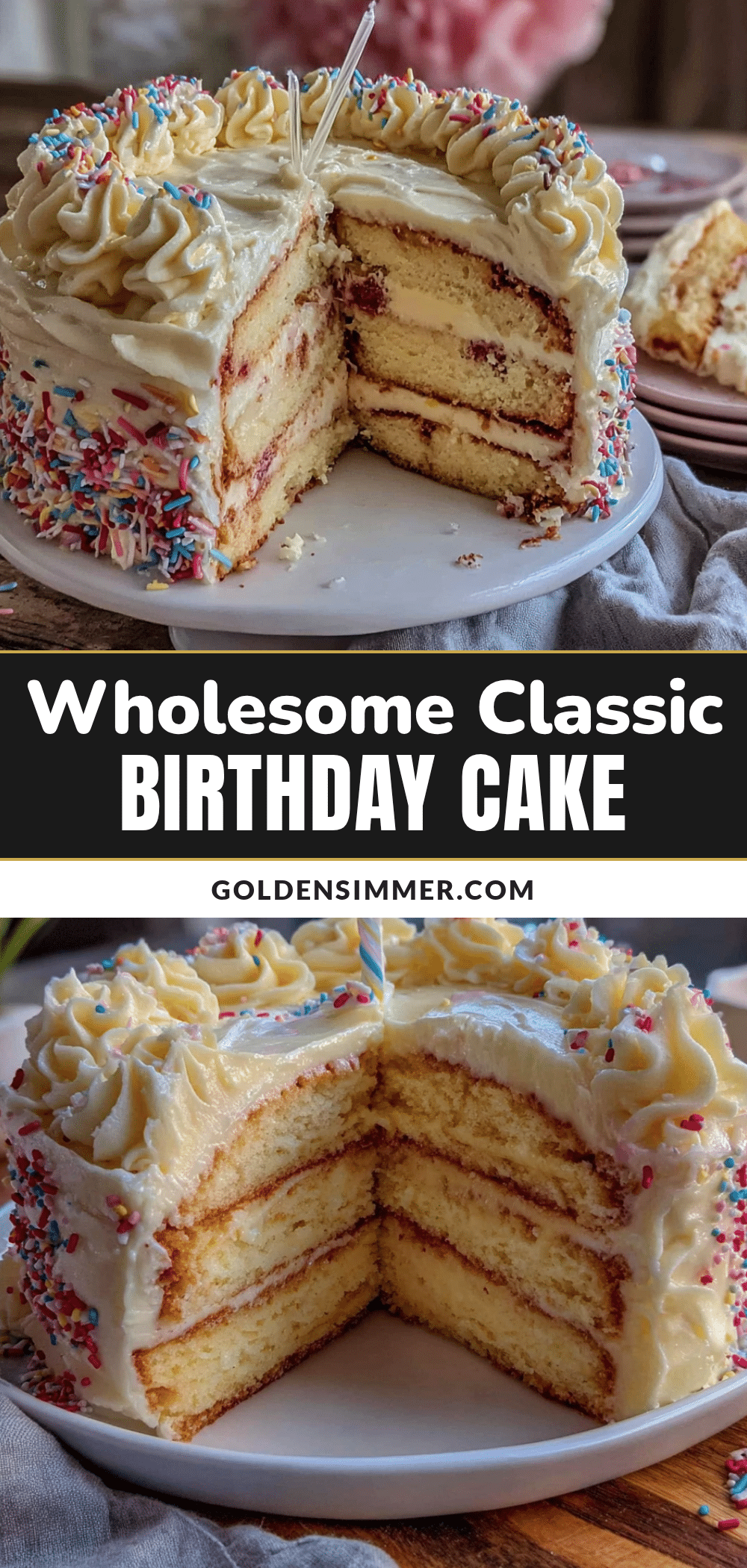 classic birthday cake with vanilla buttercream recipe