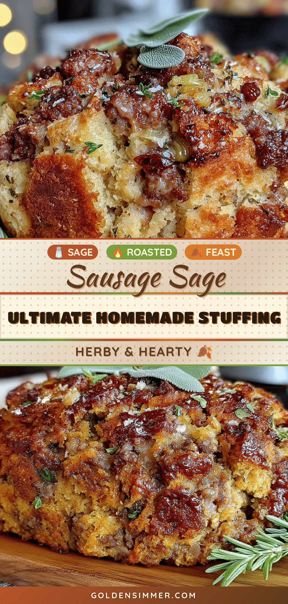 classic sausage and sage stuffing from scratch recipe