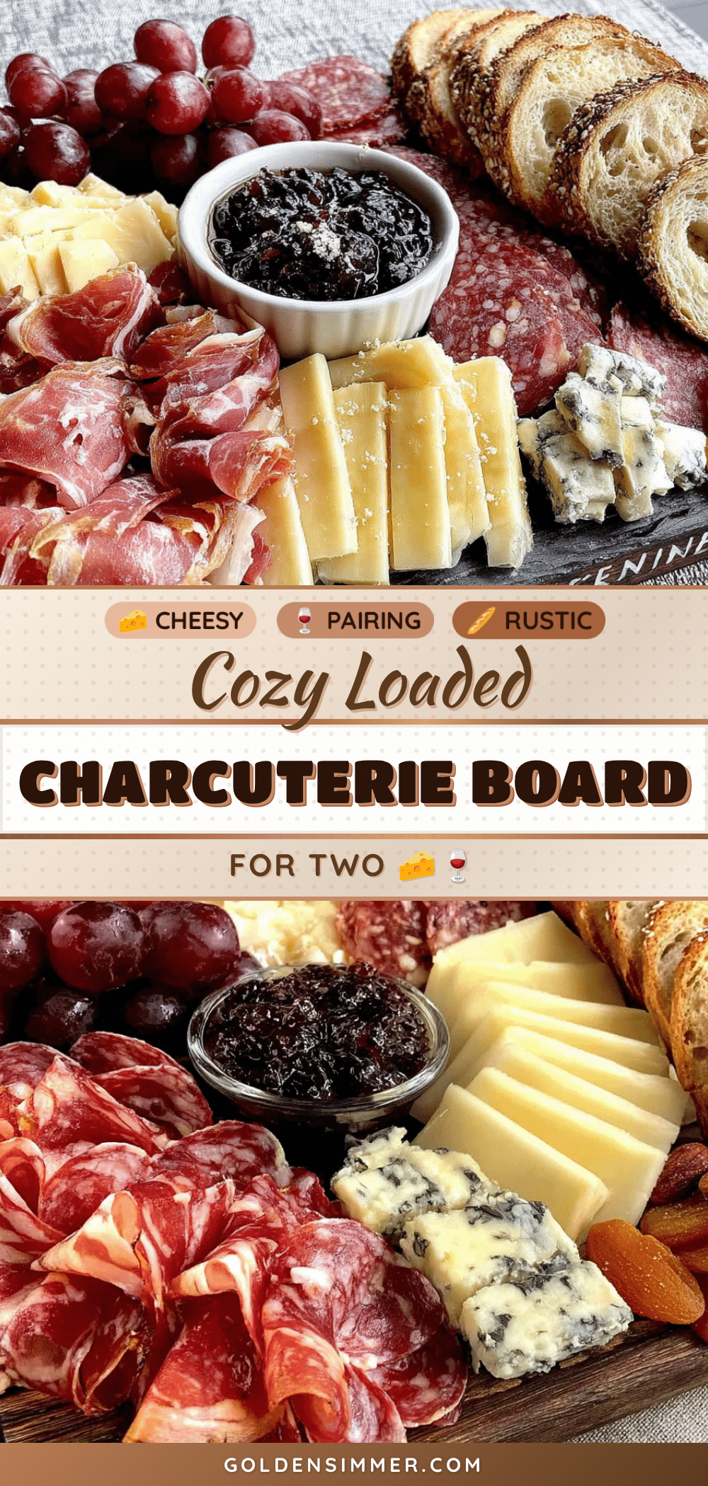 cozy charcuterie board for two recipe