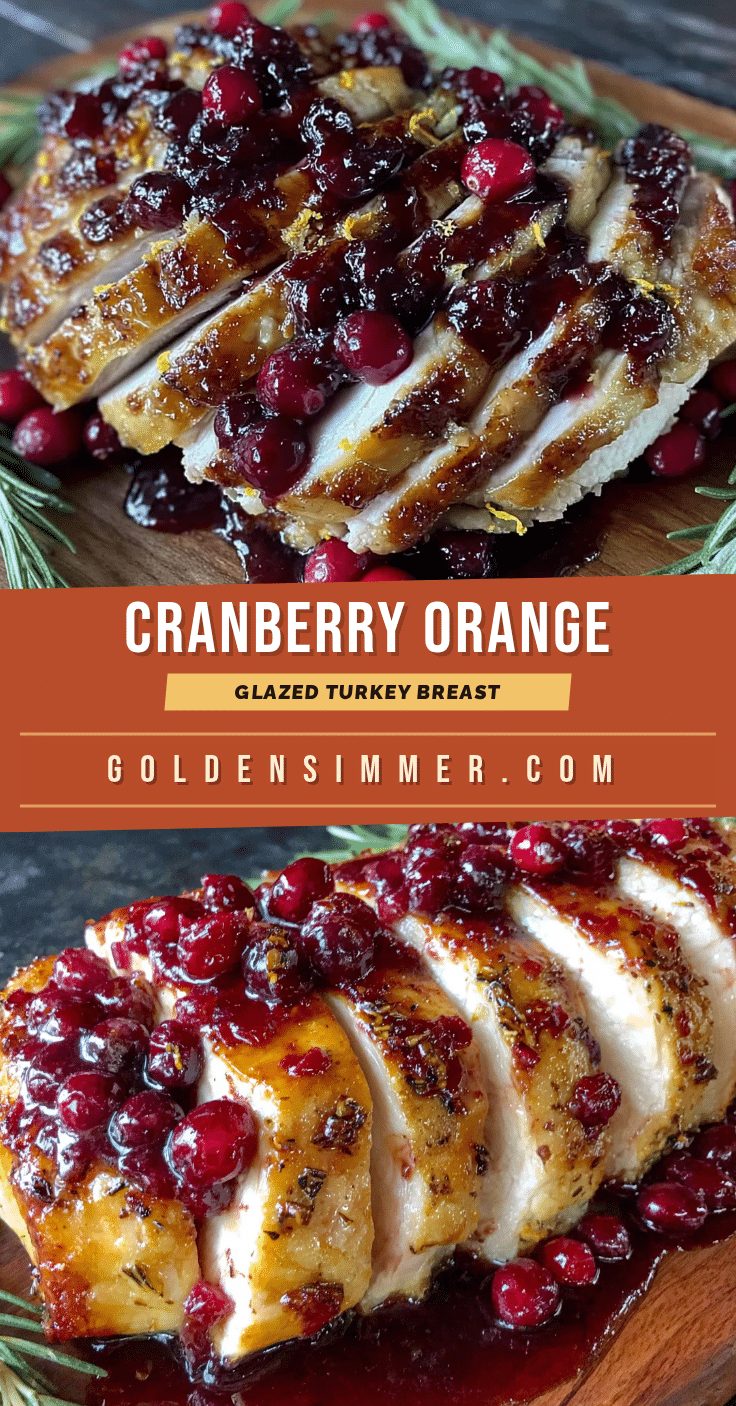 cranberry orange glazed turkey breast recipe
