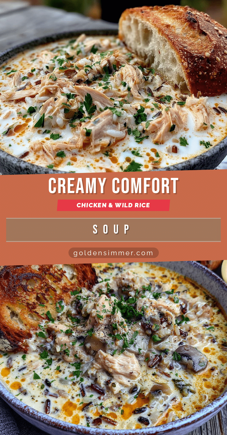 creamy chicken and wild rice soup recipe