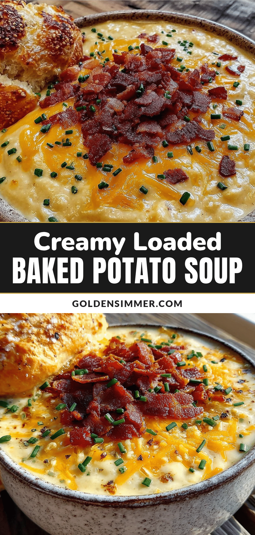 creamy loaded baked potato soup with bacon recipe