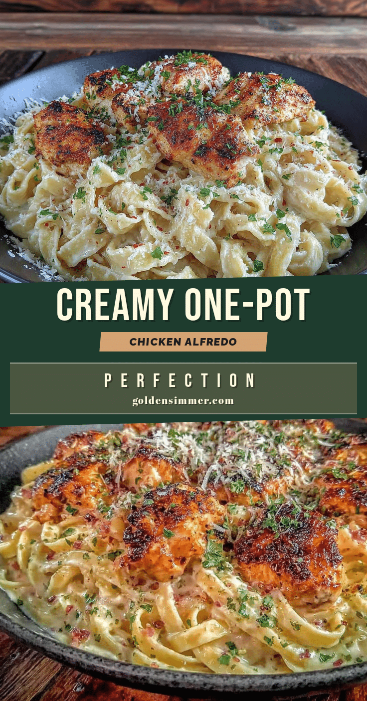 creamy one-pot chicken alfredo pasta recipe