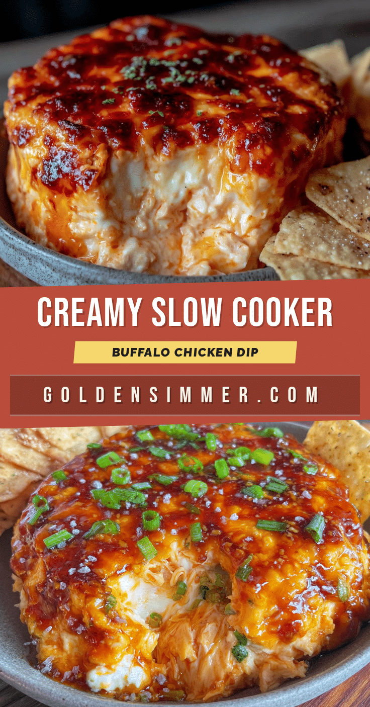 creamy slow cooker buffalo chicken dip recipe