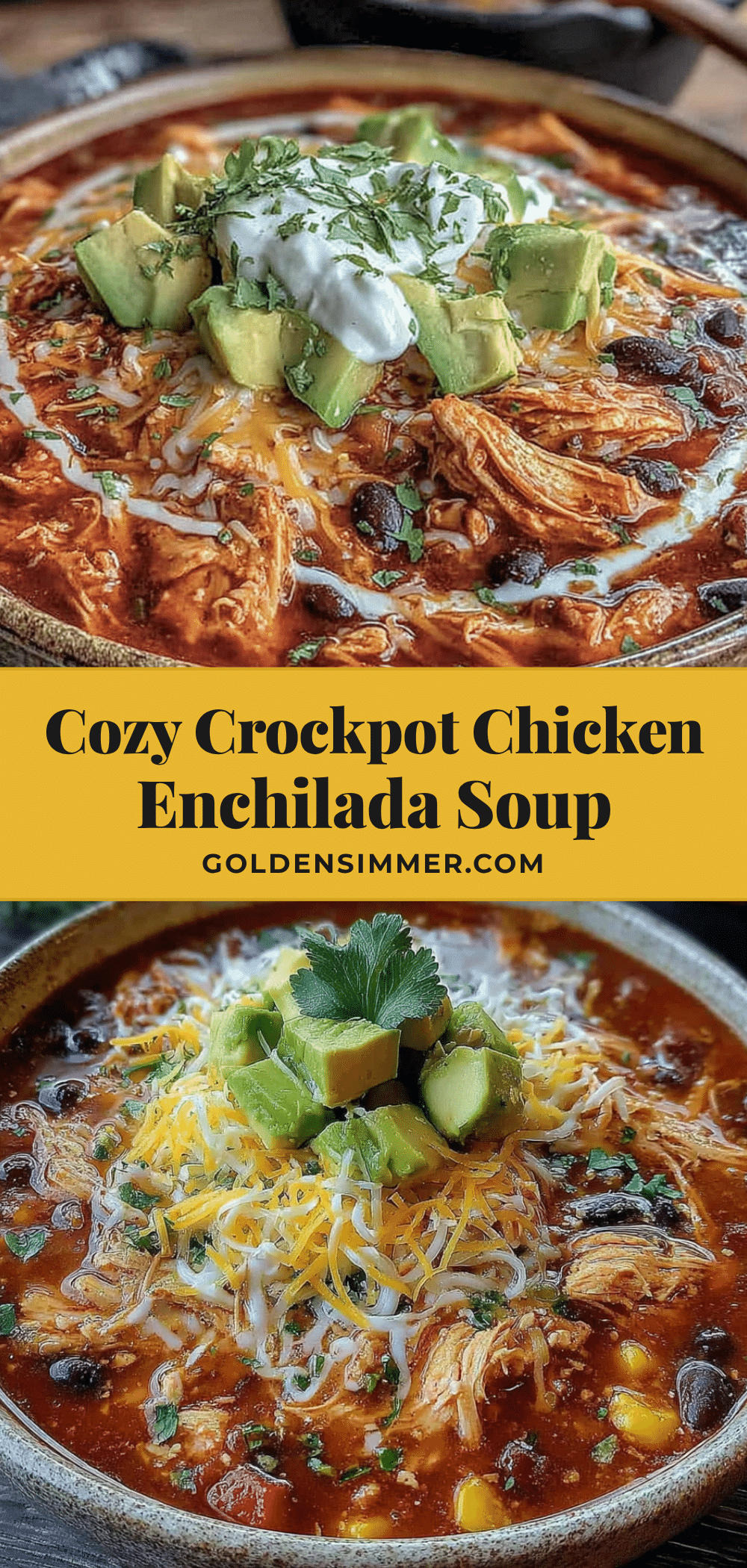 crockpot chicken enchilada soup recipe