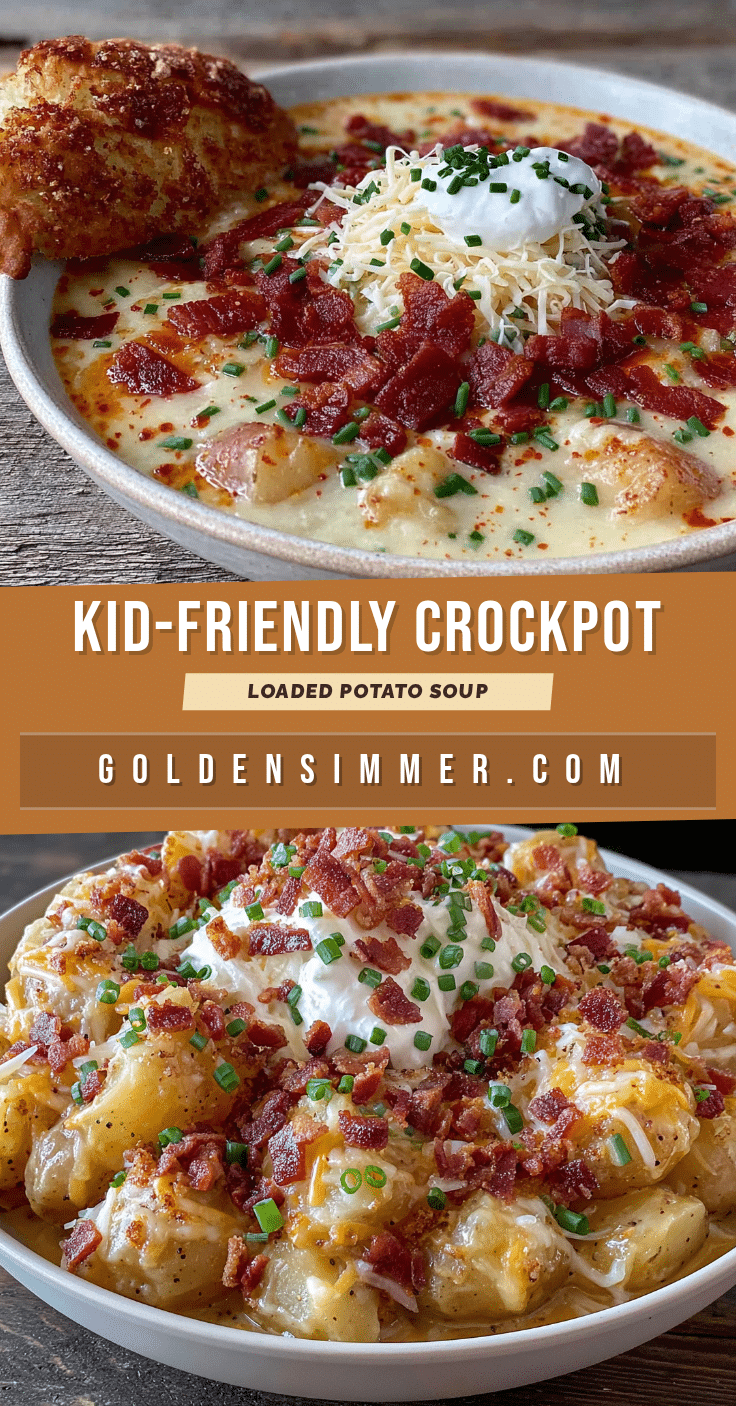 crockpot loaded potato soup with bacon recipe