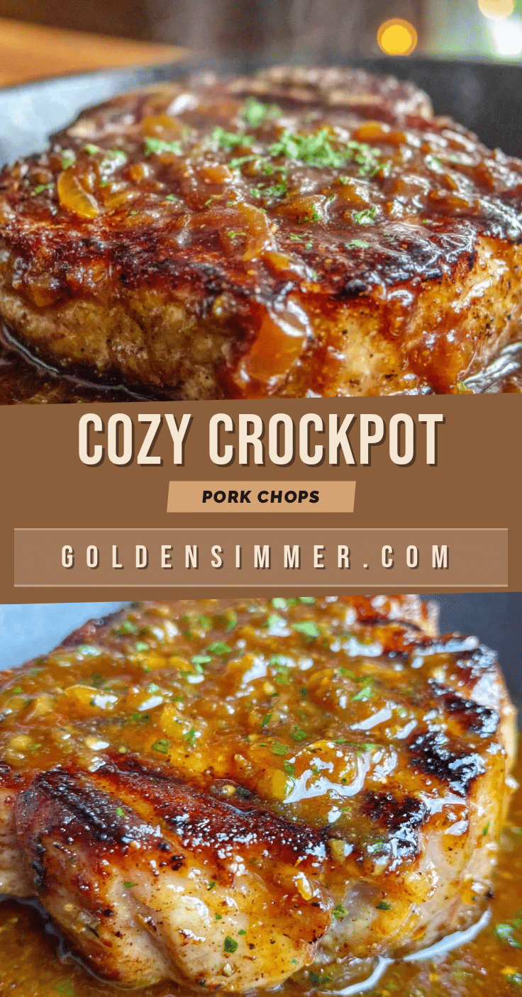 crockpot pork chops with onion gravy recipe