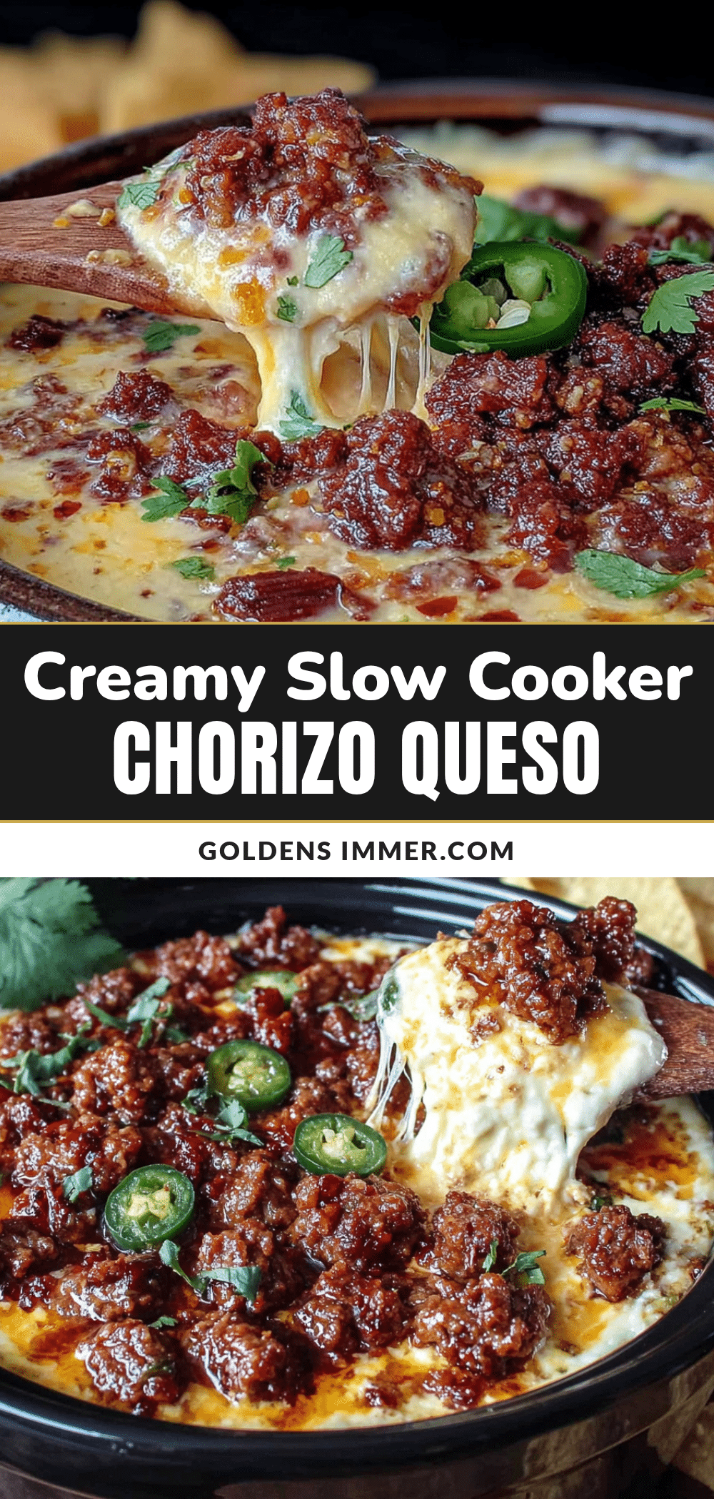 crockpot queso dip with chorizo recipe