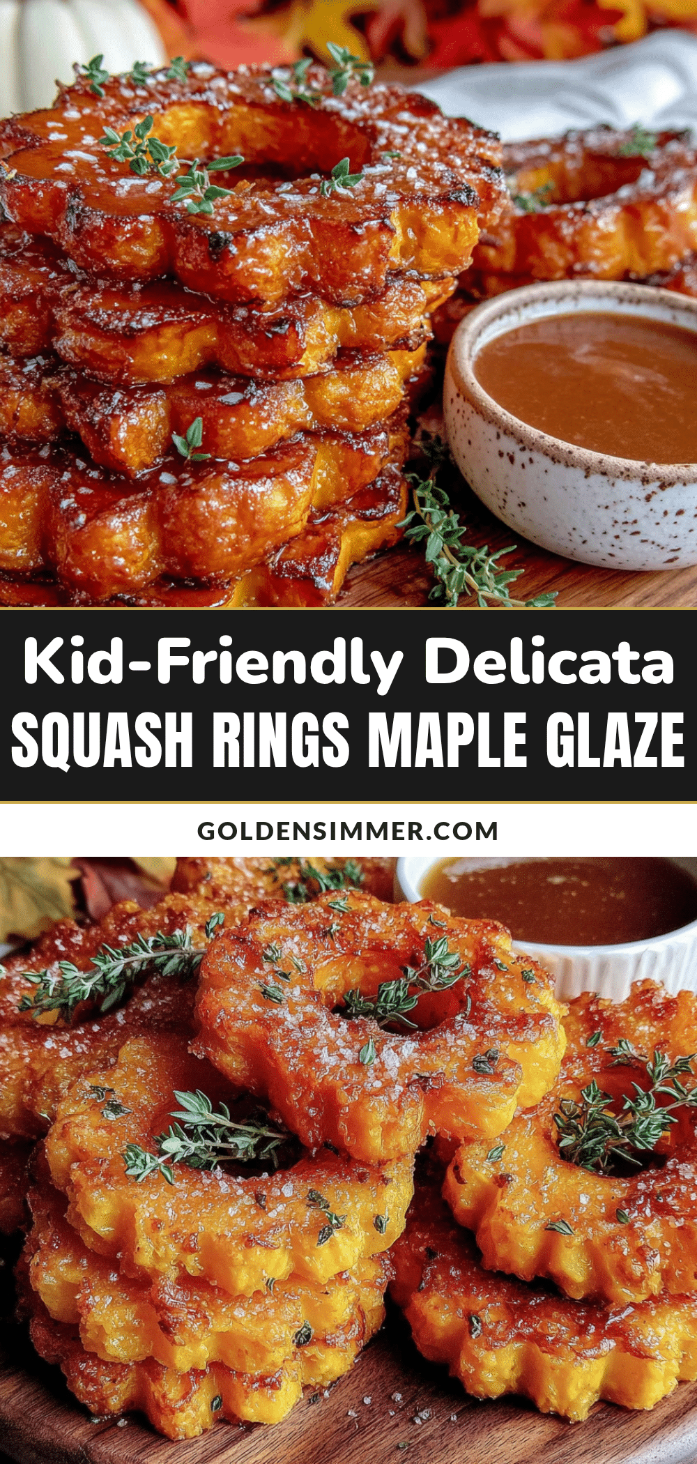 delicata squash rings with maple glaze recipe