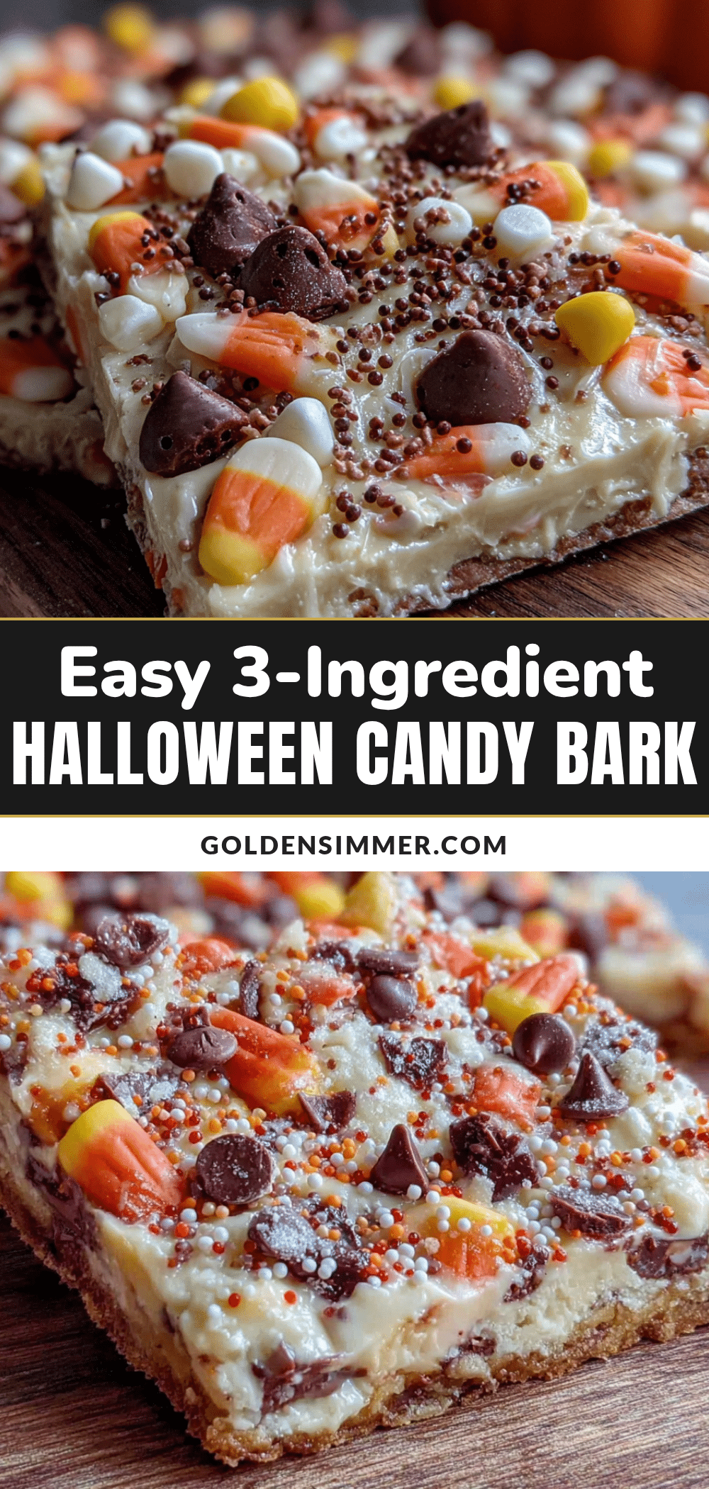 easy halloween candy corn bark recipe