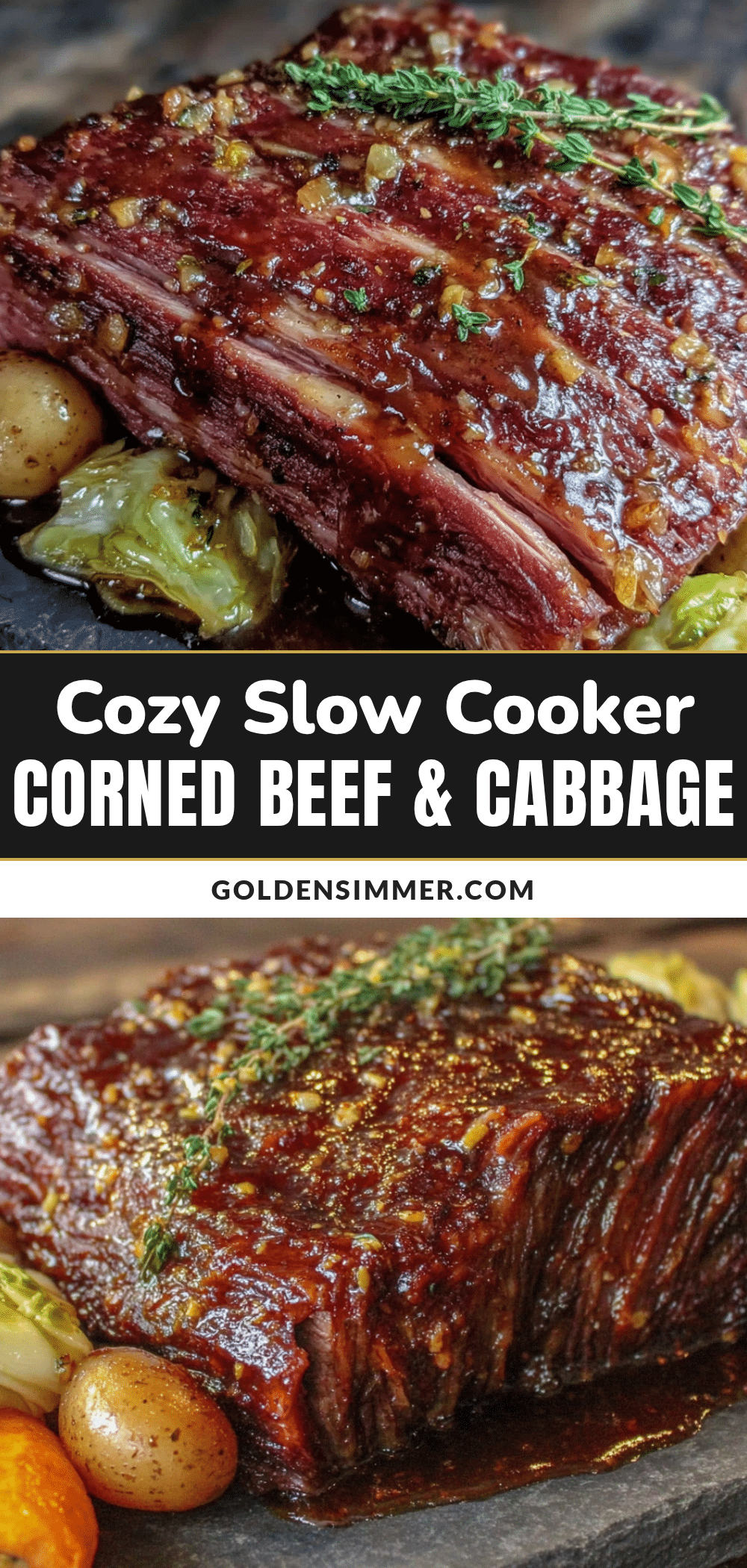 Easy slow cooker corned beef and cabbage recipe
