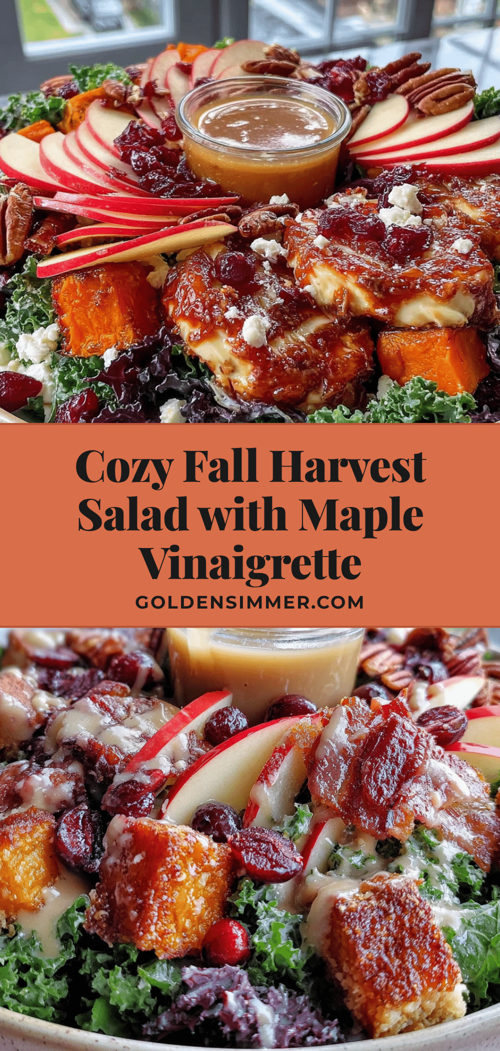 fall harvest salad with maple vinaigrette recipe