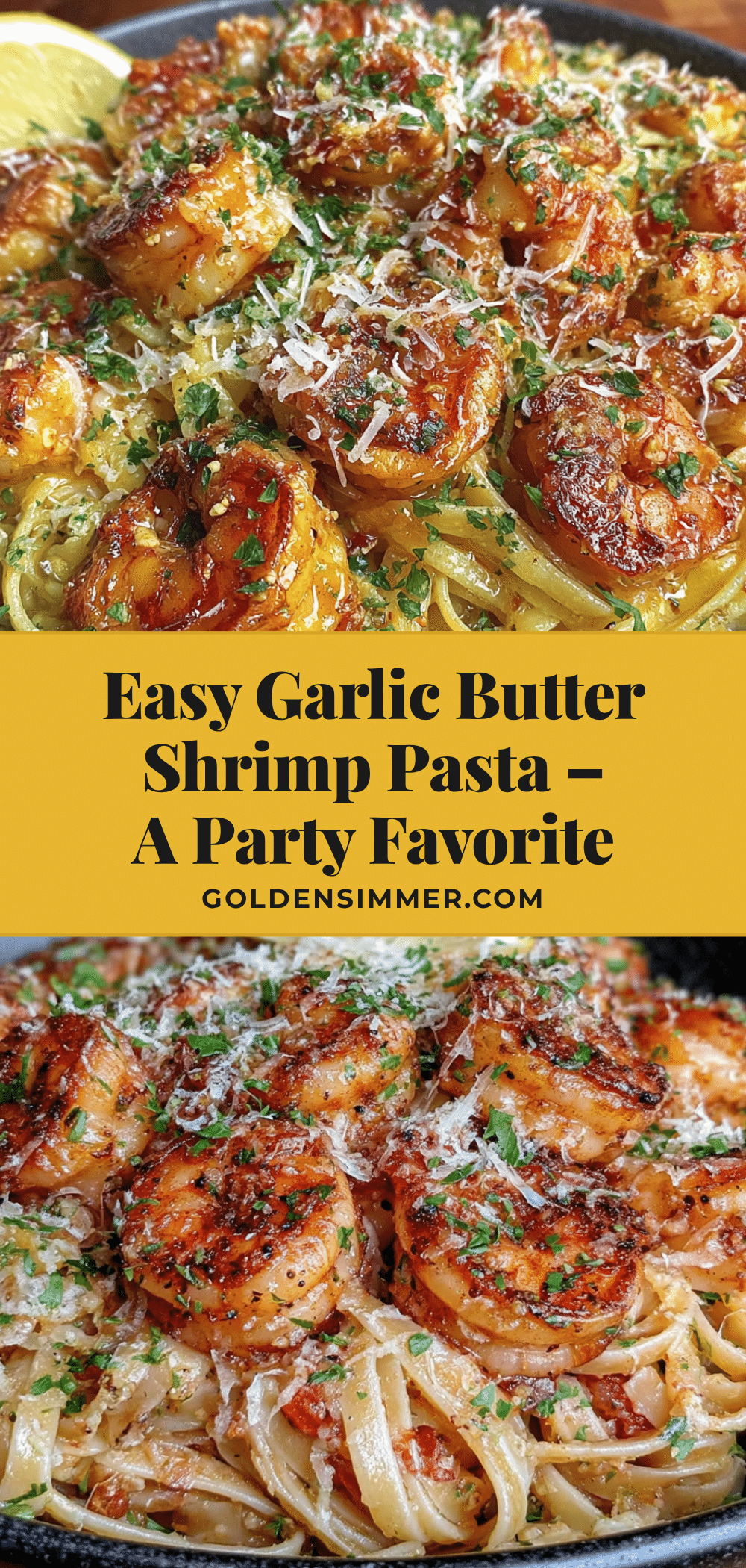 garlic butter shrimp pasta recipe