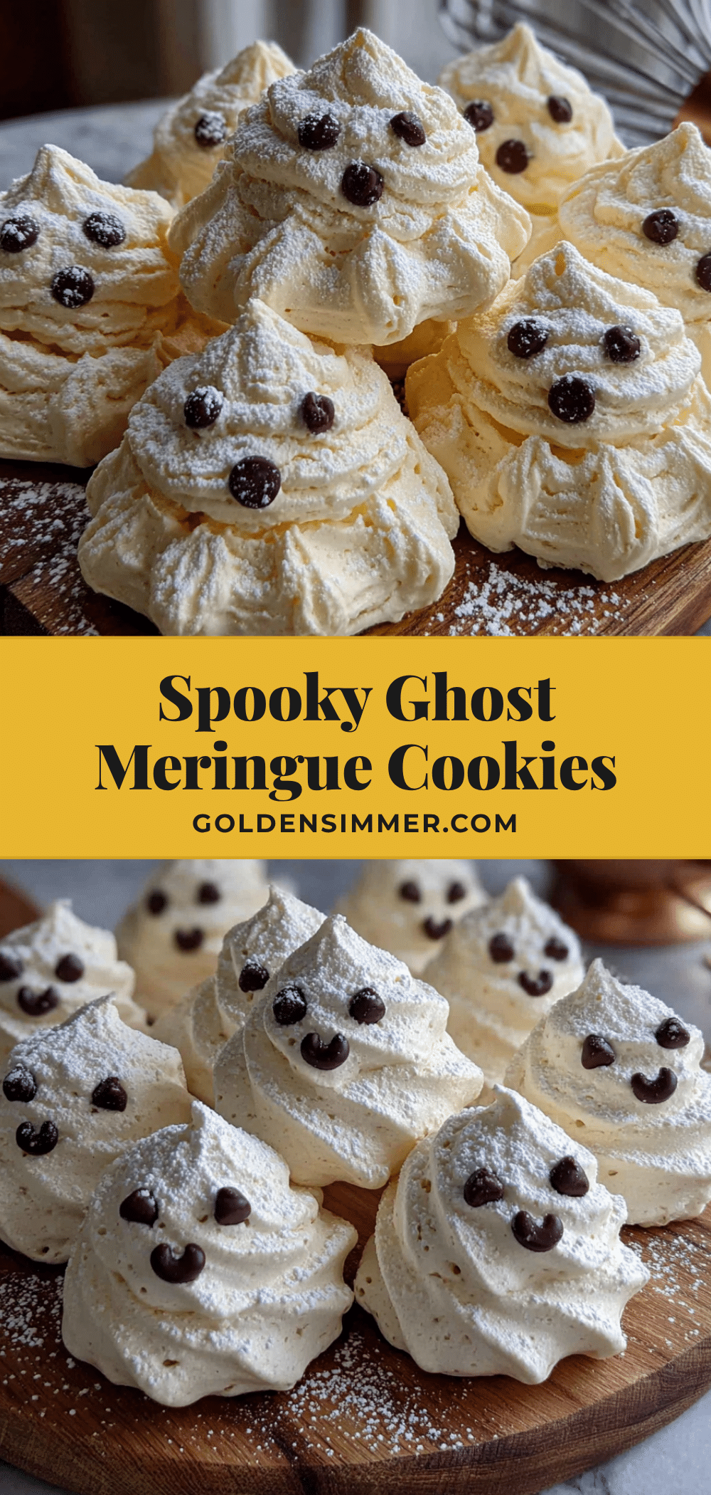 ghost-shaped meringue cookies recipe