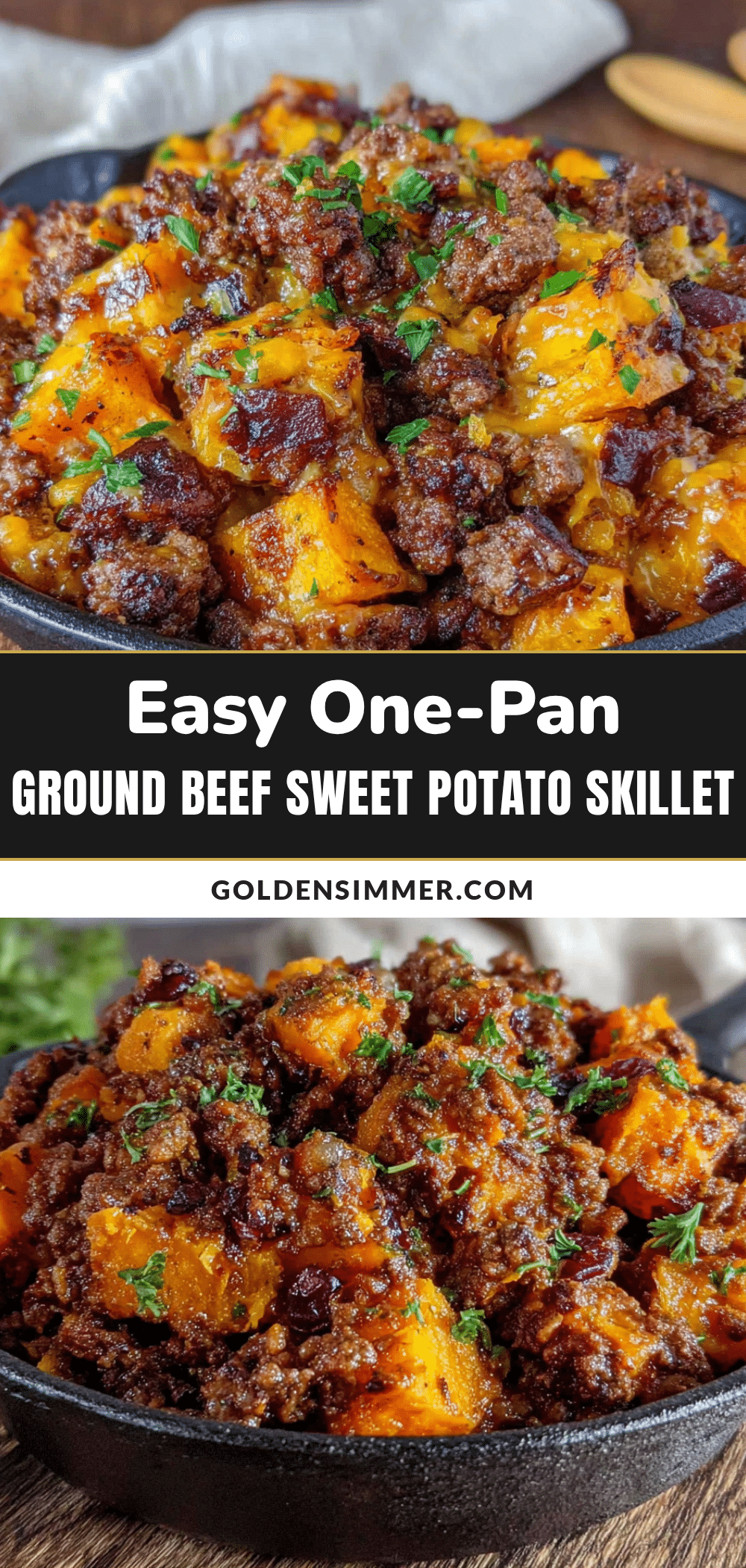 ground beef and sweet potato skillet recipe