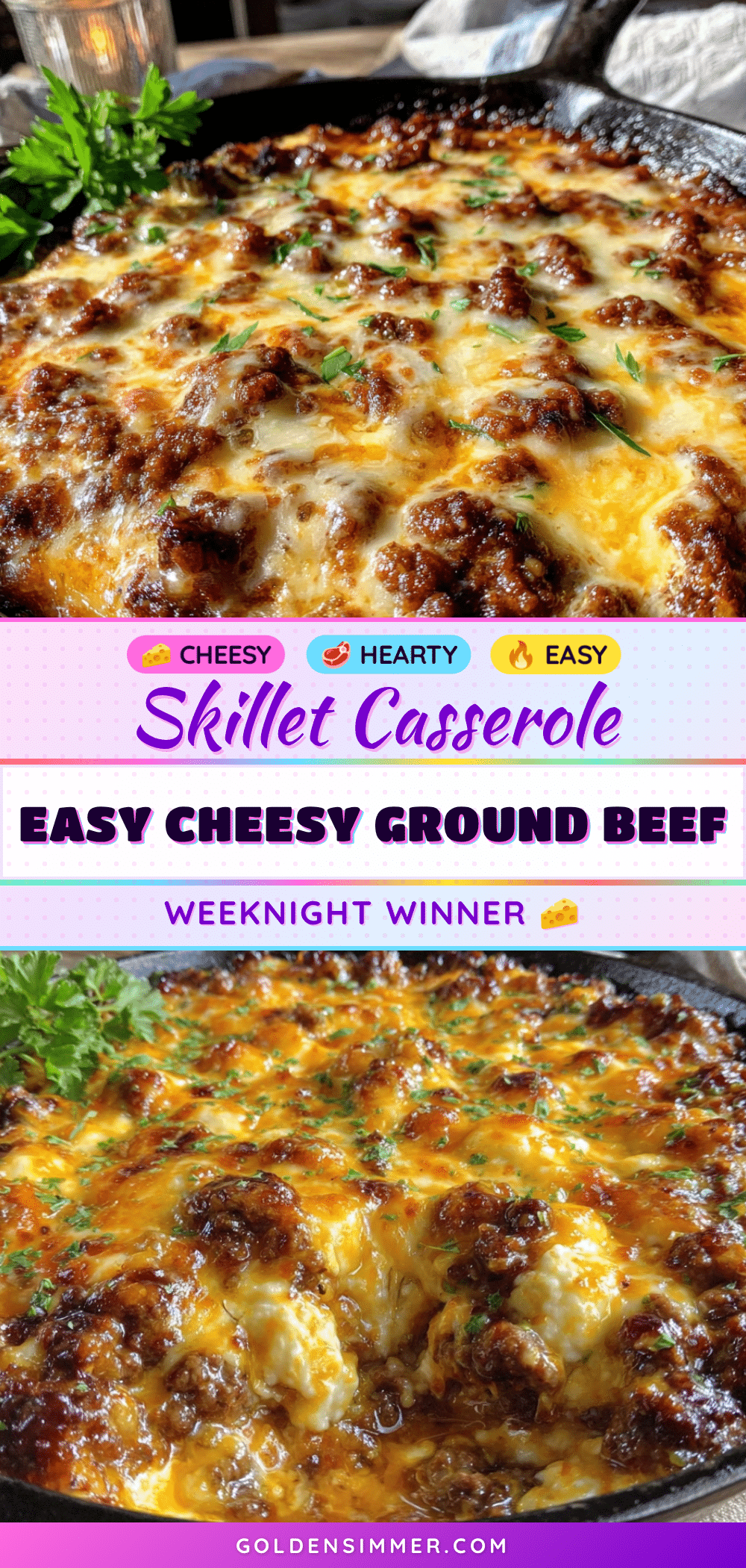 ground beef skillet casserole recipe