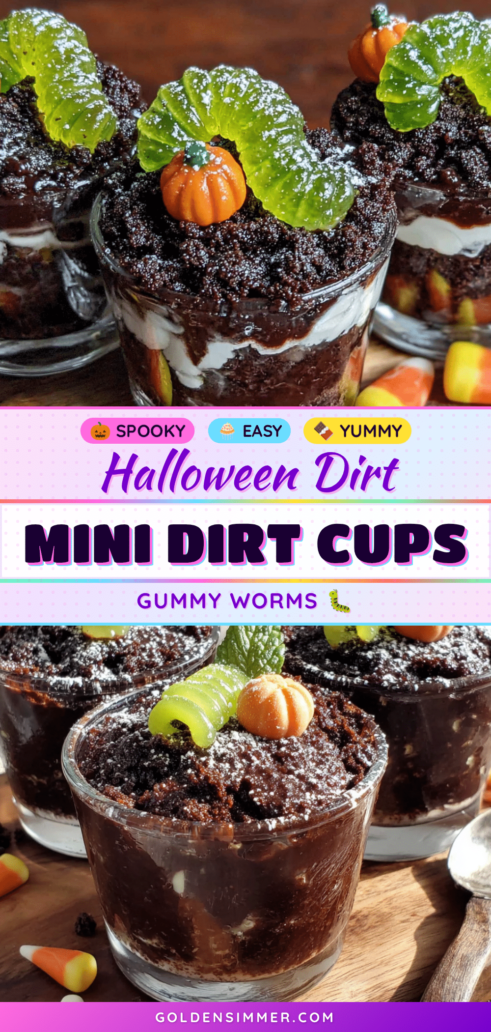 halloween dirt cups recipe