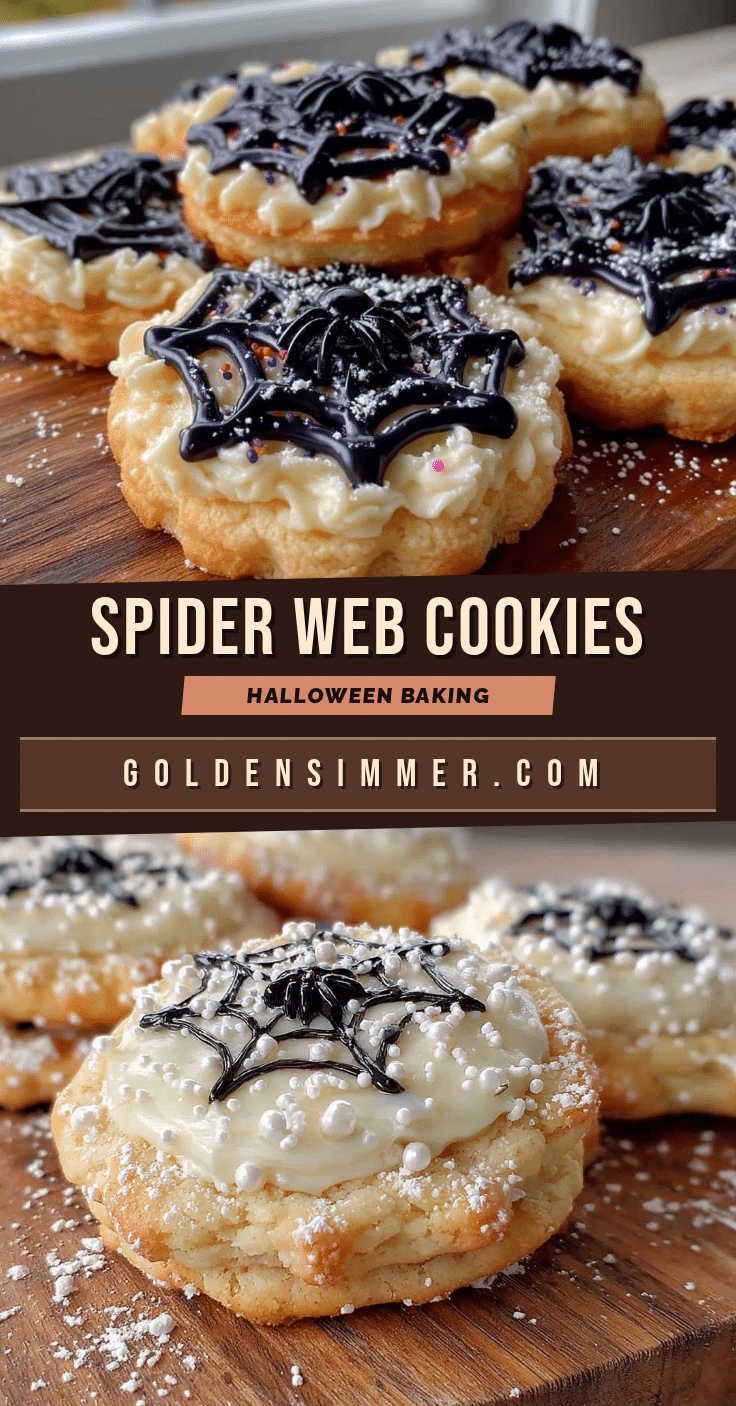 Halloween spider web cookies recipe