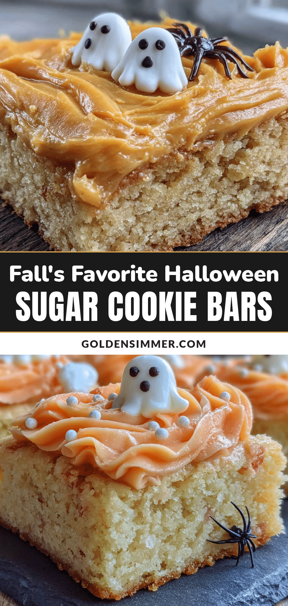 halloween sugar cookie bars recipe