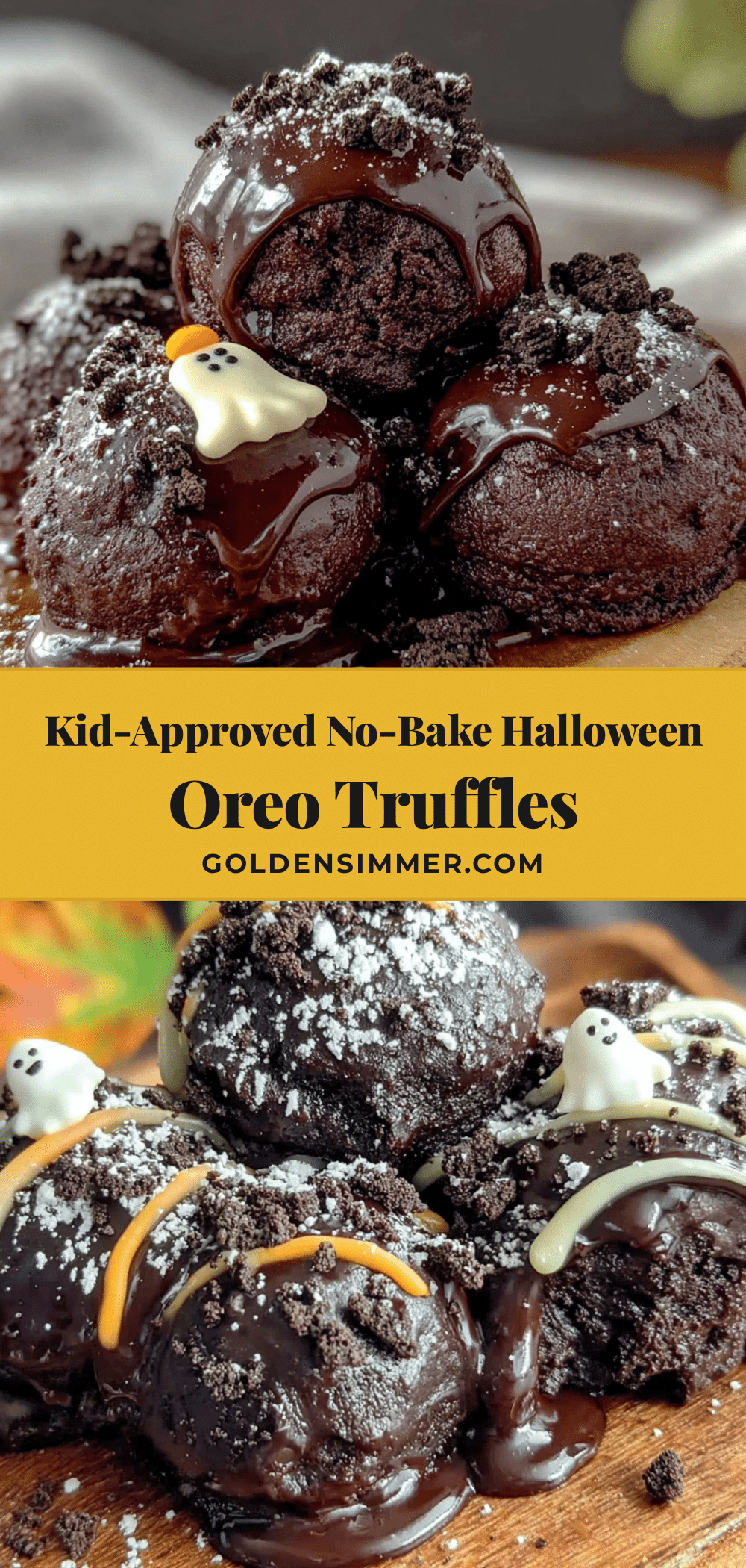 Kid-Approved No-Bake Halloween Oreo Truffles: 4-Ingredient Easy recipe