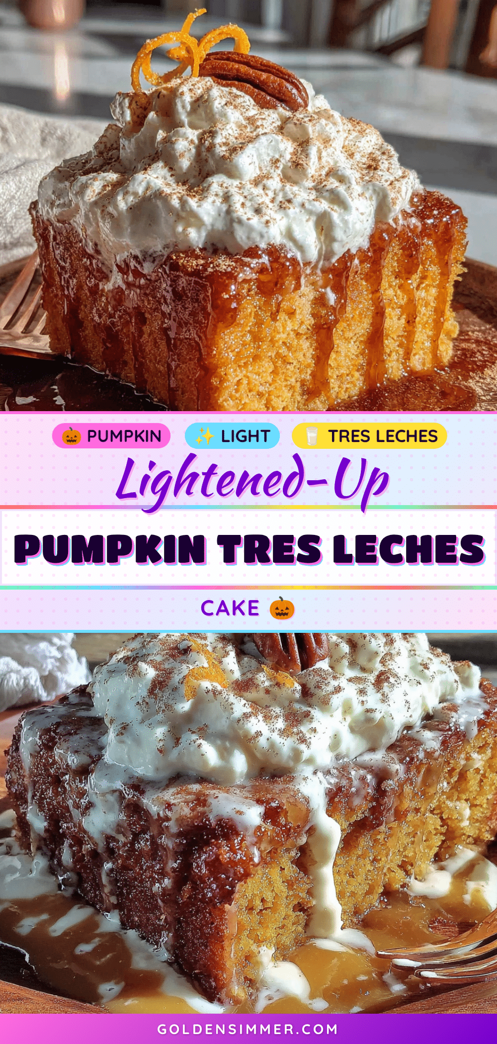 lightened-up pumpkin tres leches cake recipe