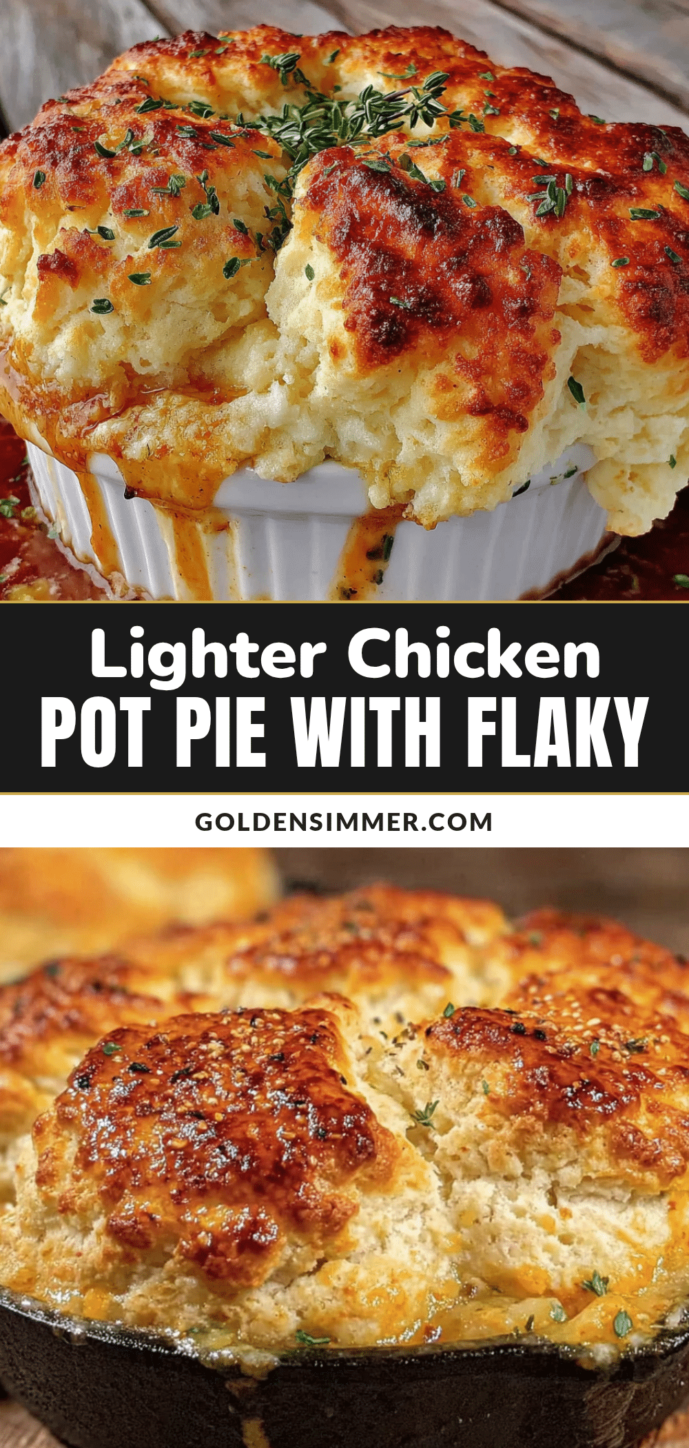 lighter chicken pot pie recipe