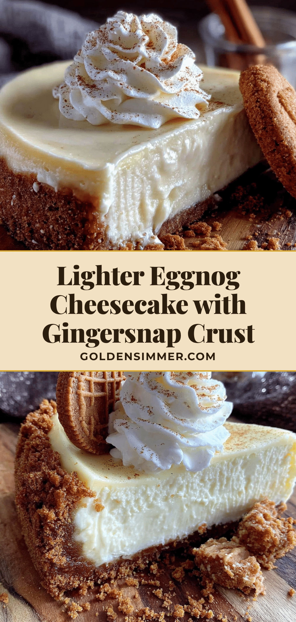 lighter eggnog cheesecake recipe