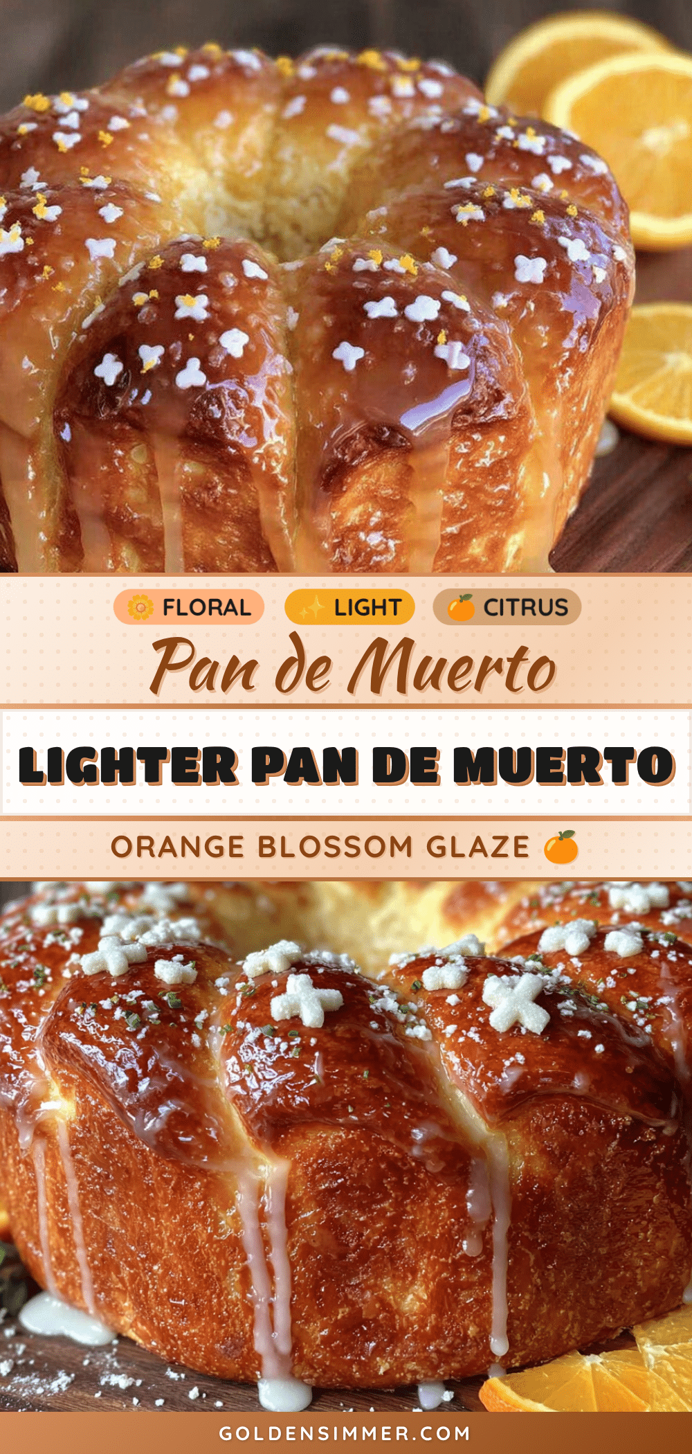 lighter pan de muerto with orange blossom glaze recipe