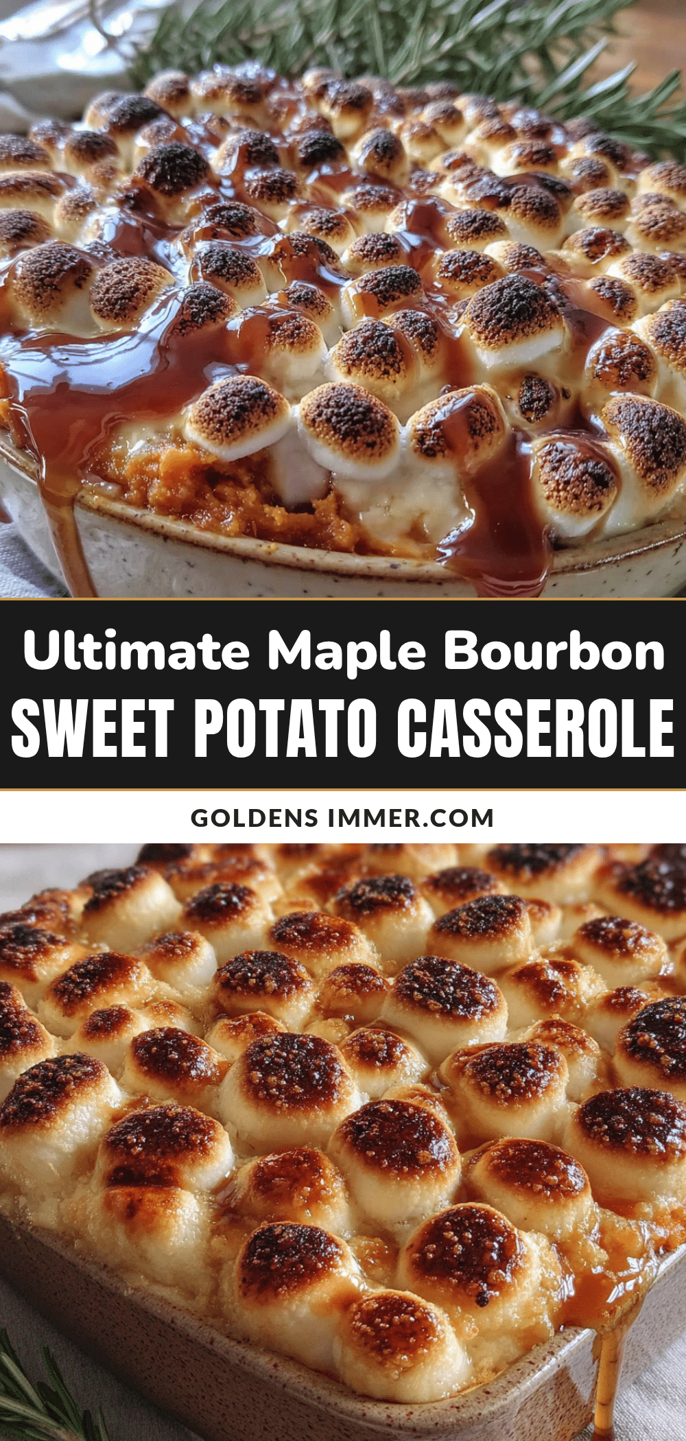 maple bourbon sweet potato casserole recipe