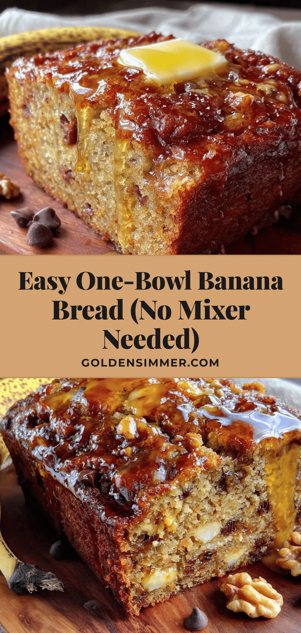 one bowl banana bread recipe