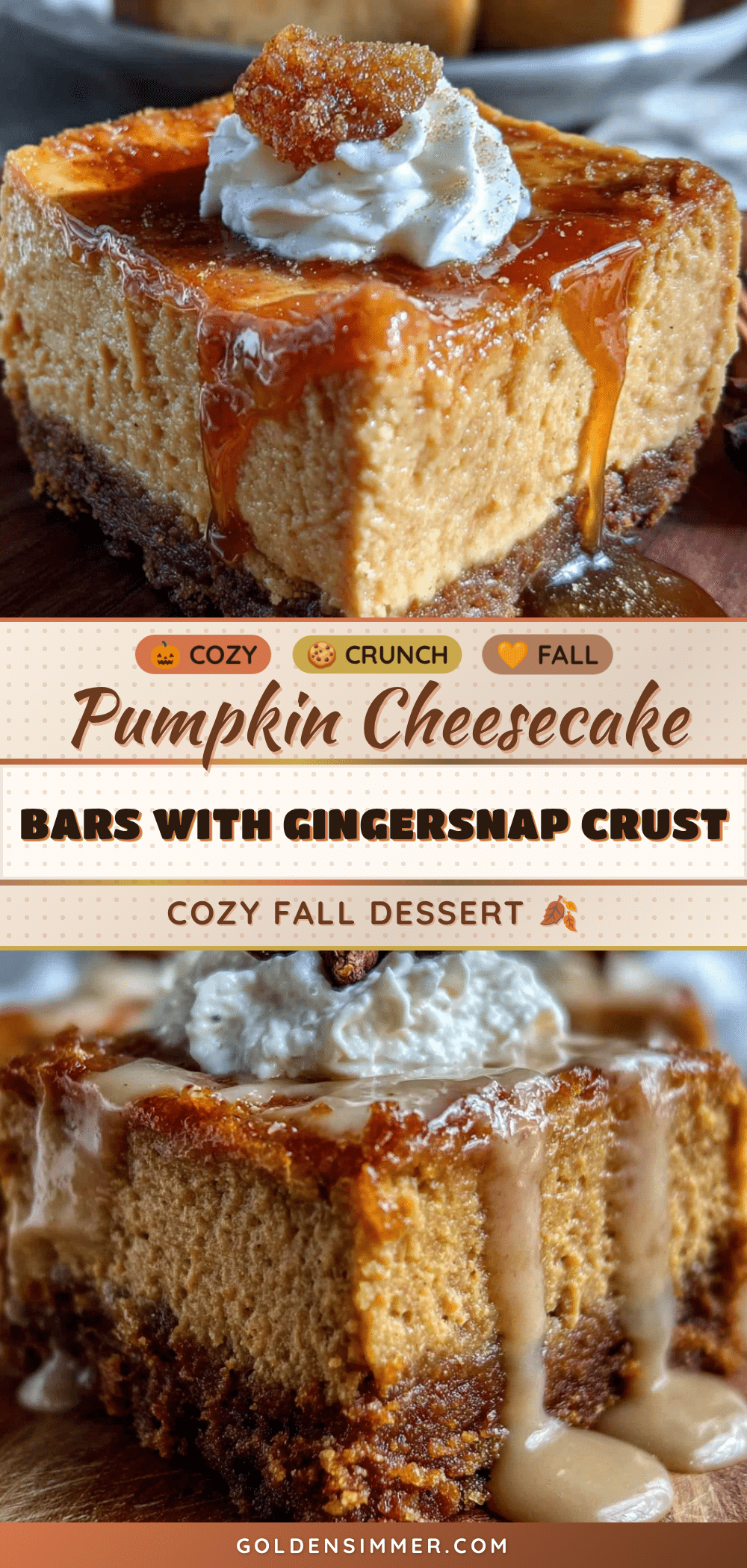 pumpkin cheesecake bars recipe