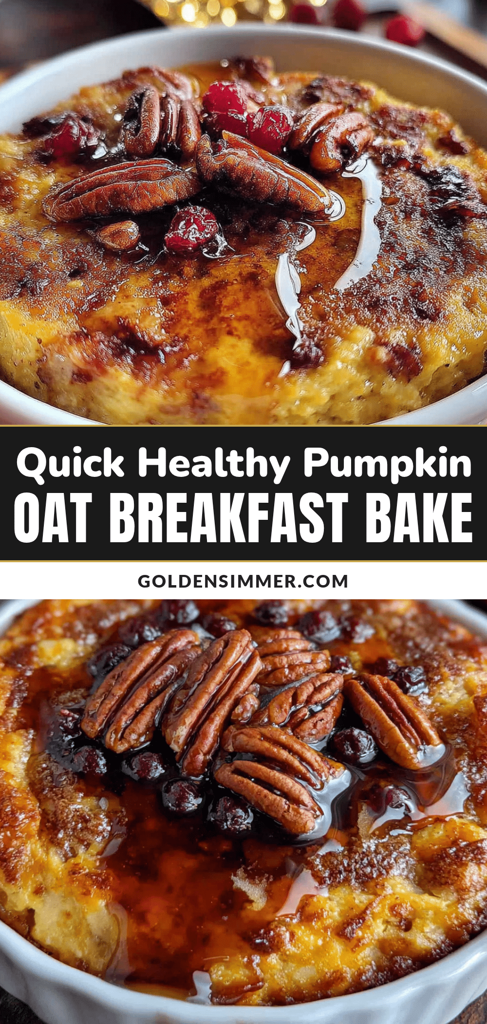 pumpkin oat breakfast bake recipe