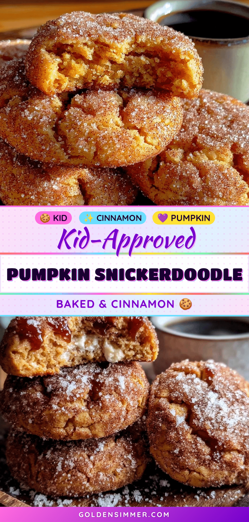 pumpkin snickerdoodle cookies recipe