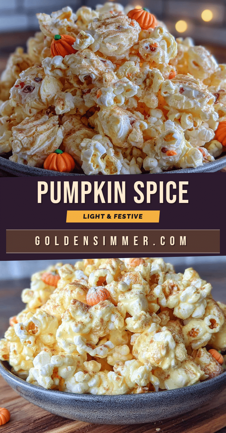 Pumpkin Spice Halloween Popcorn Mix recipe